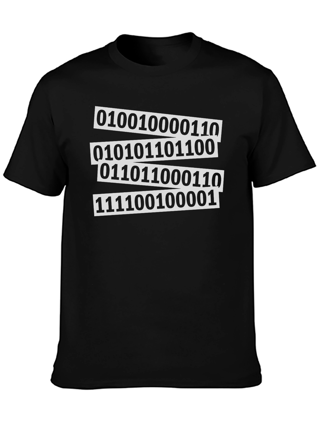 Binary Code Graphic Tee - Programmer Shirt