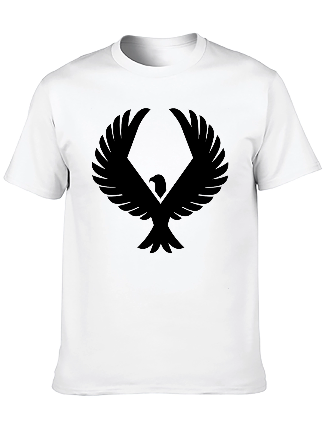 Mens Black Eagle Graphic T-Shirt