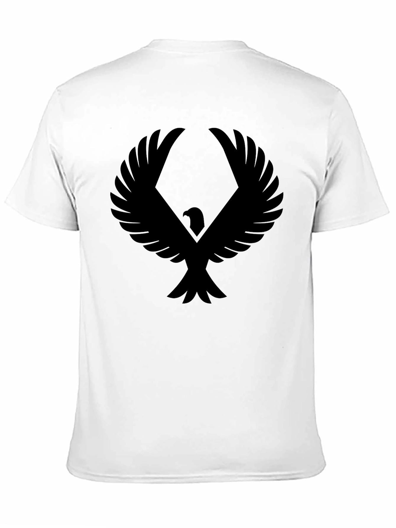 Mens Black Eagle Graphic T-Shirt