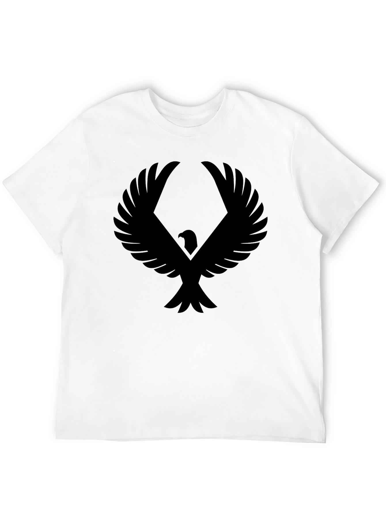 Mens Black Eagle Graphic T-Shirt