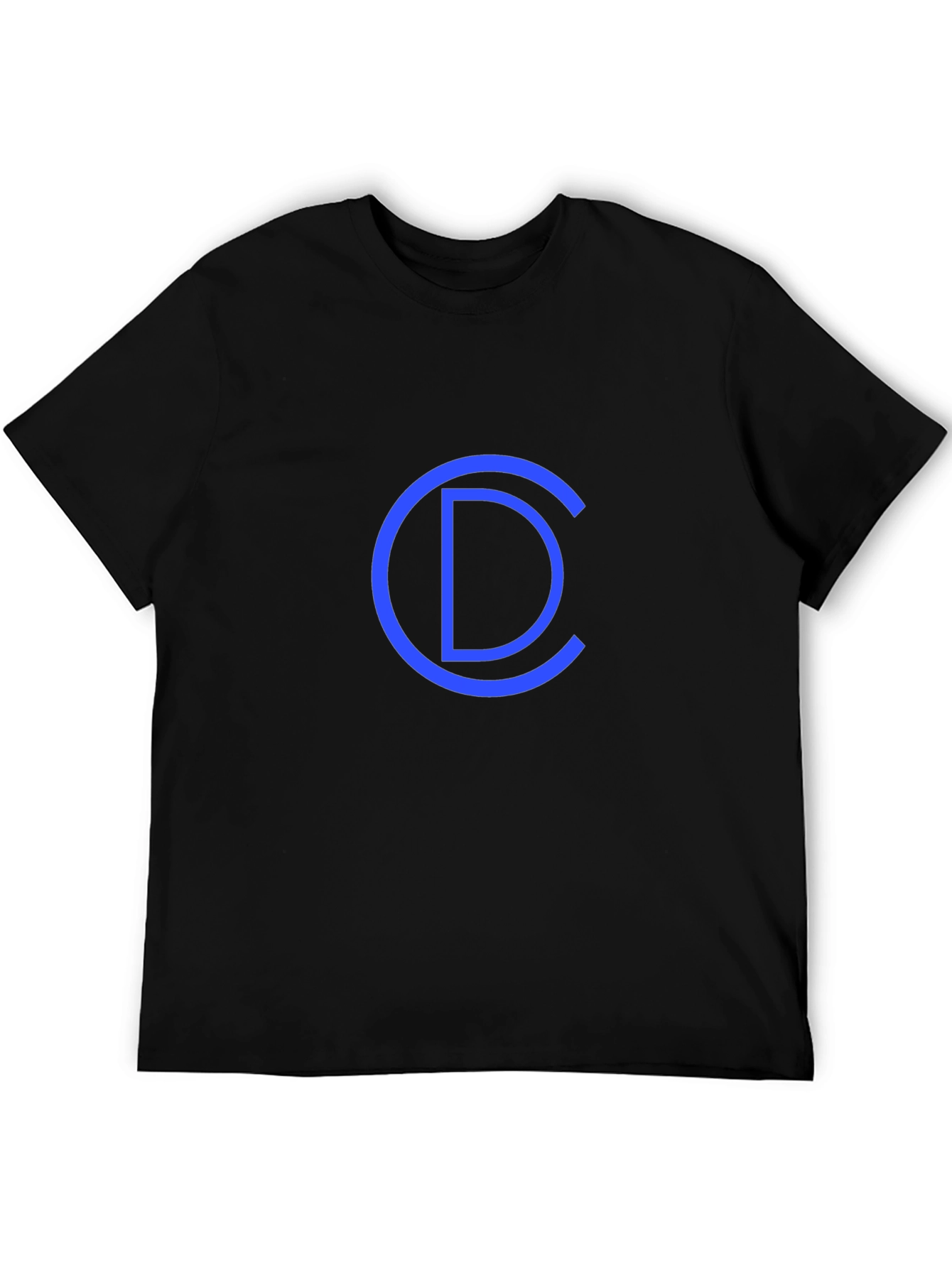 Cool Blue CD Graphic Black T-Shirt