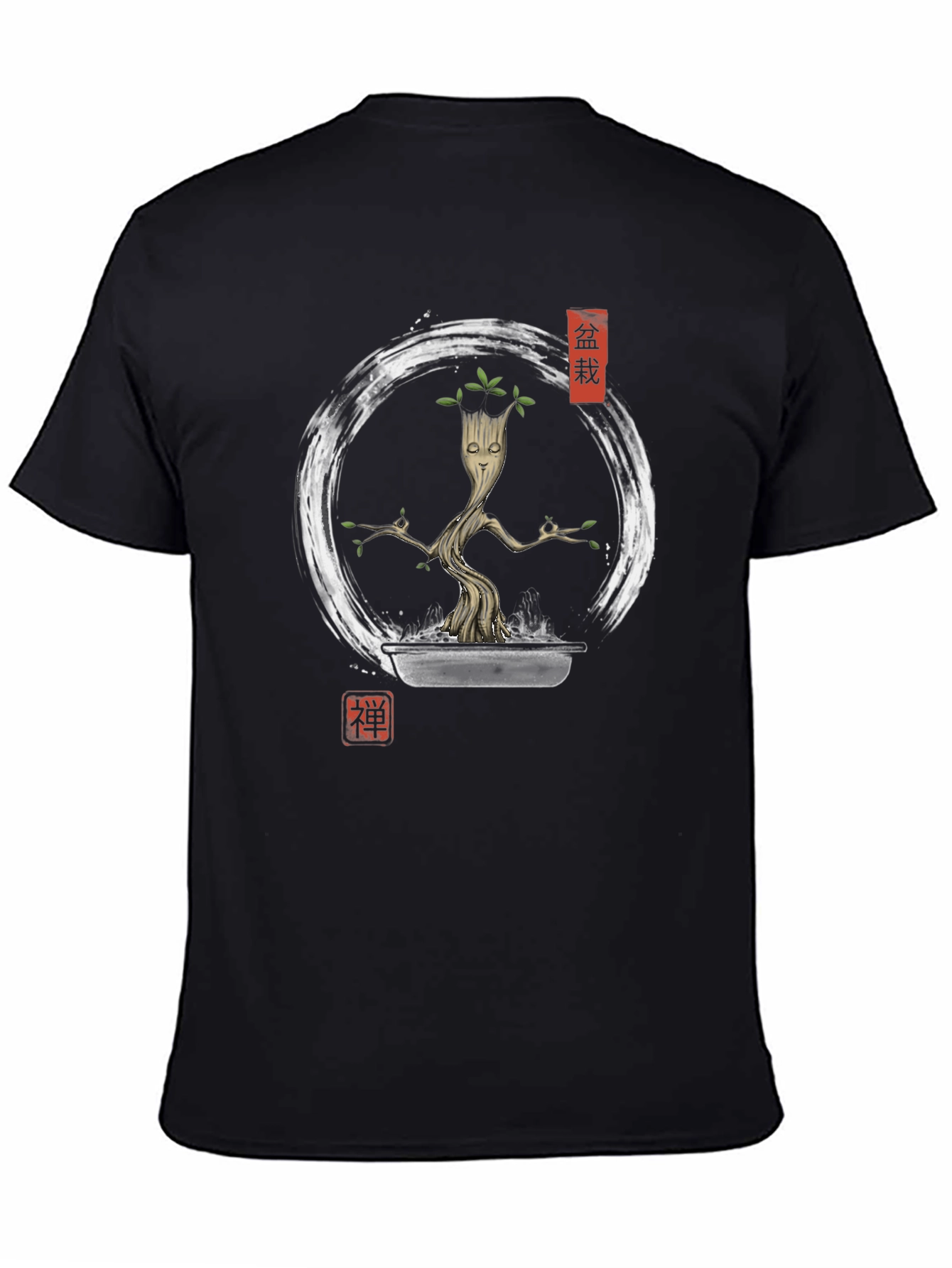 Groot Bonsai Tree Graphic T-Shirt - Zen Garden Style