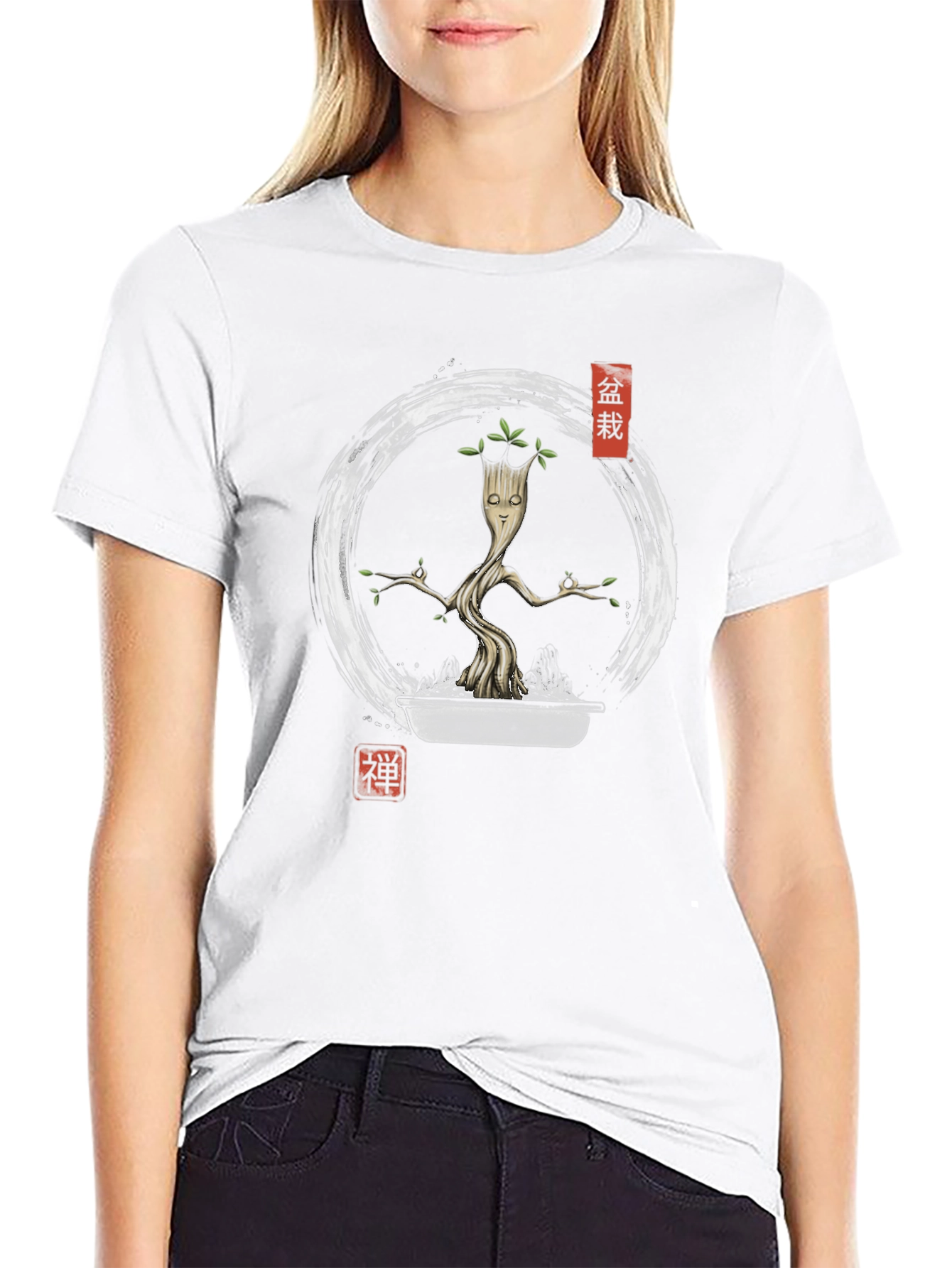 Groot Bonsai Tree Graphic T-Shirt - Zen Garden Style