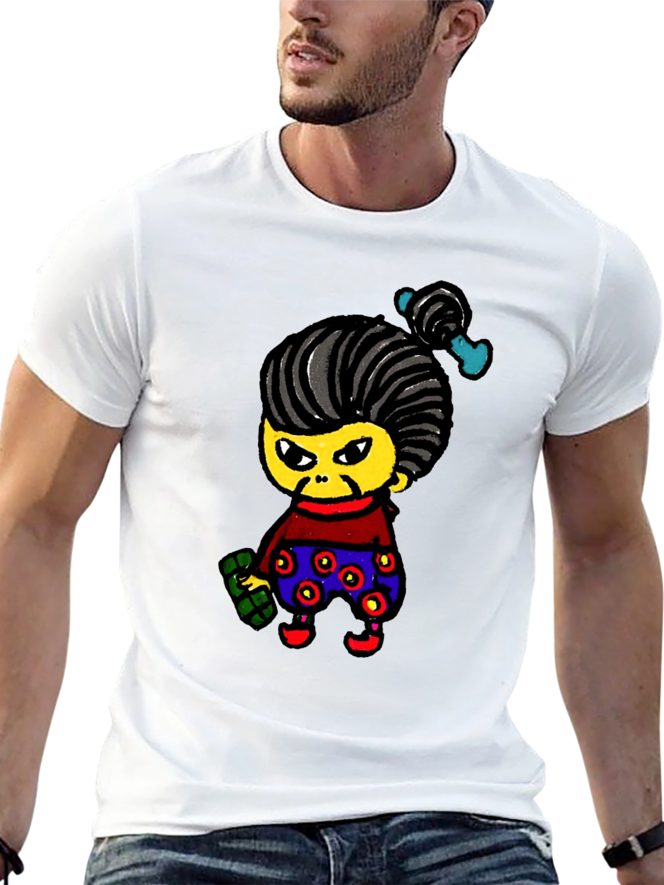 Cartoon Character Graphic Tee - Unique & Fun!