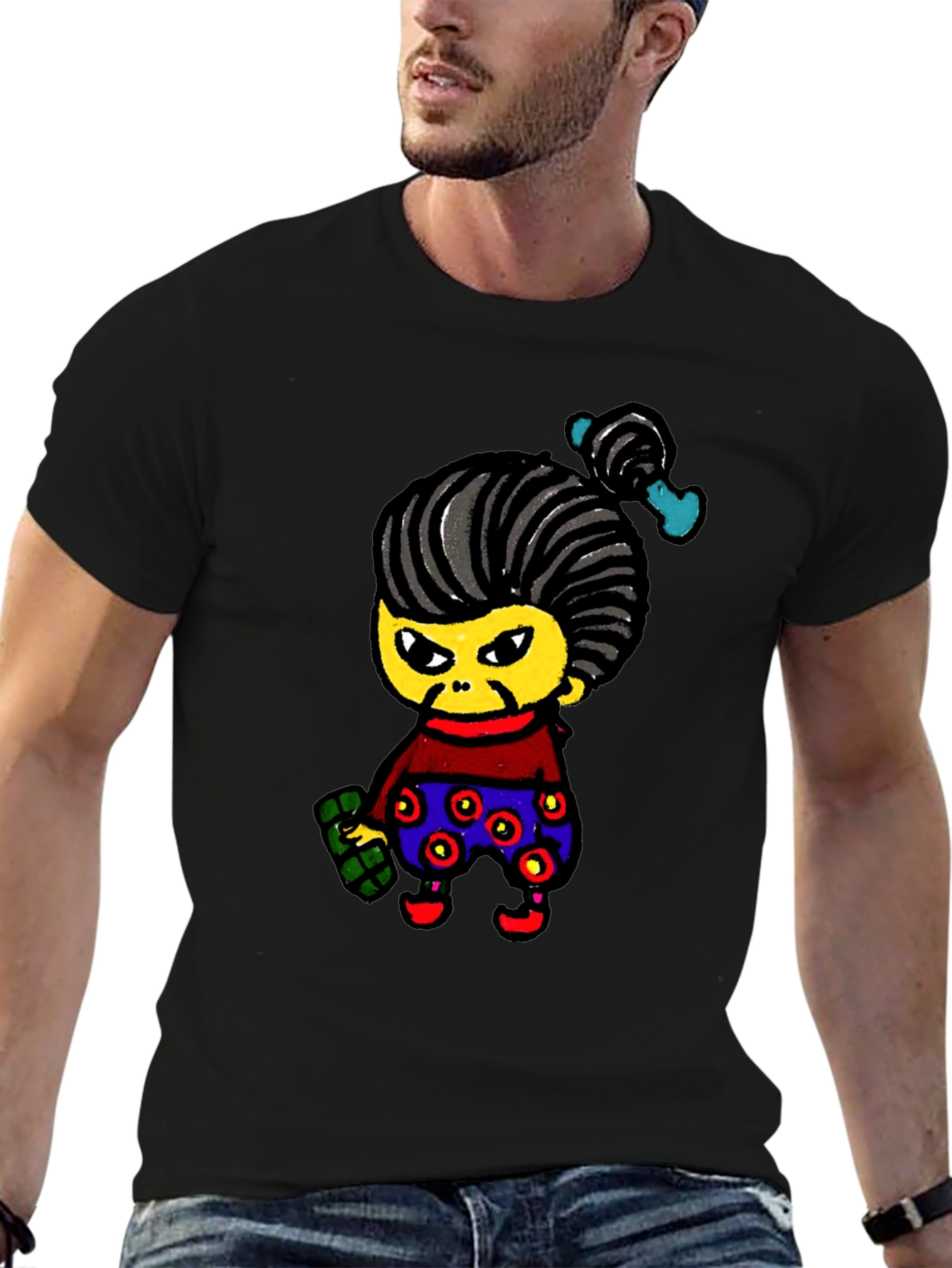Cartoon Character Graphic Tee - Unique & Fun!