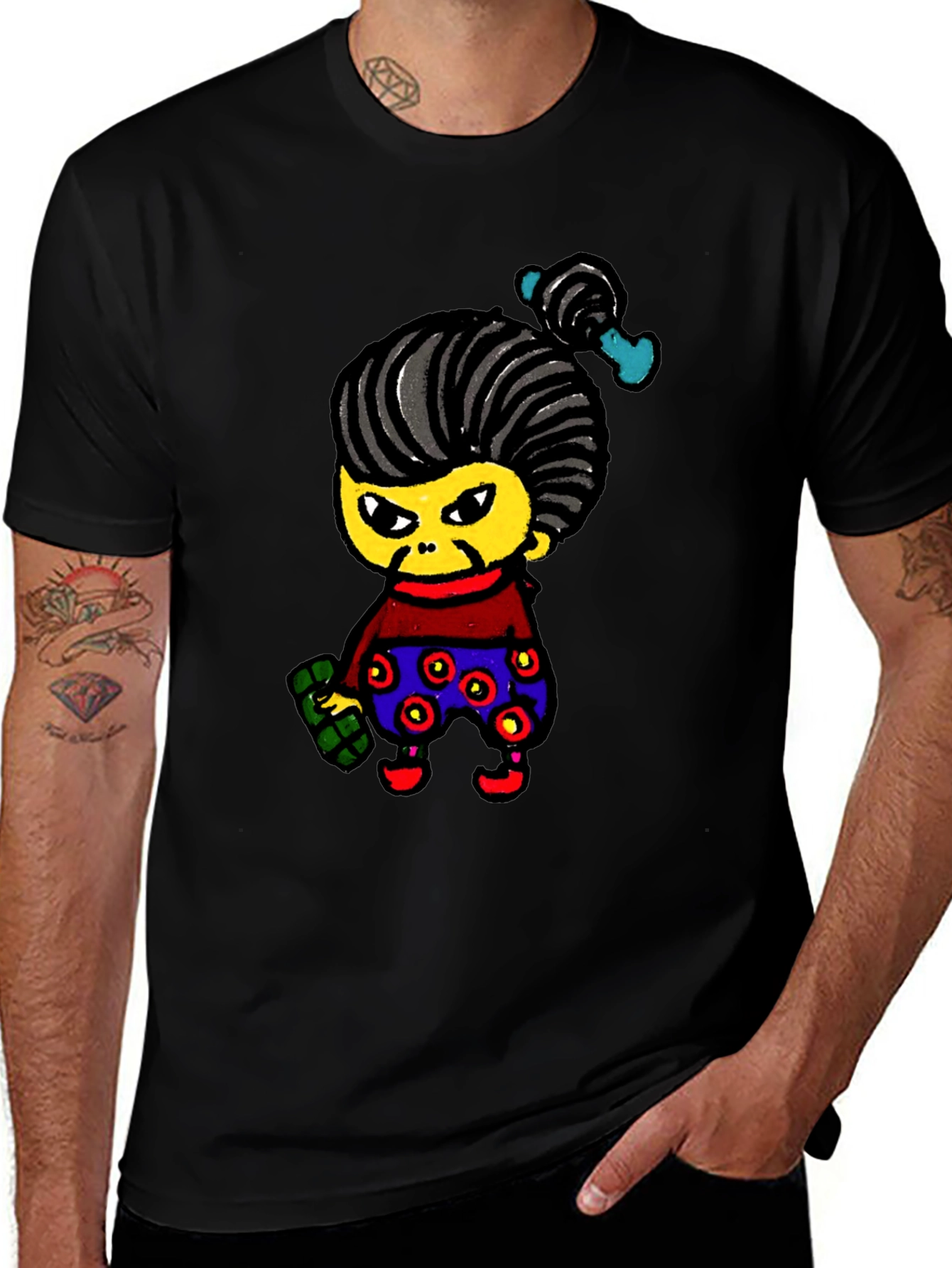 Cartoon Character Graphic Tee - Unique & Fun!
