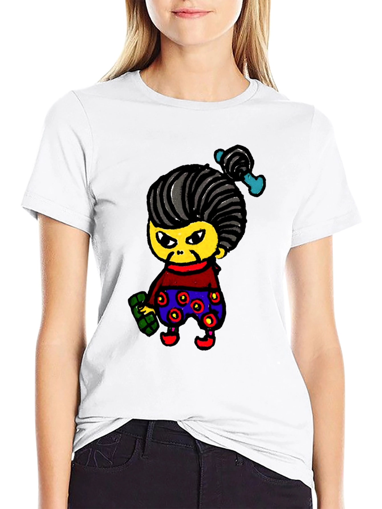 Cartoon Character Graphic Tee - Unique & Fun!