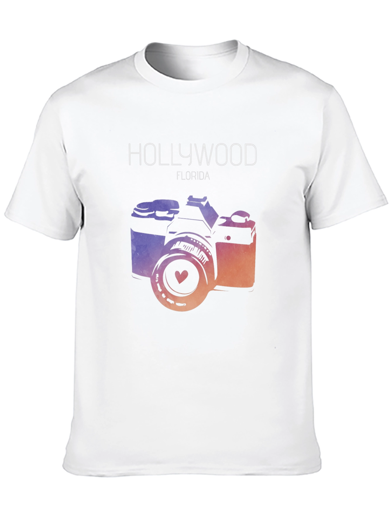 Hollywood Florida Camera Graphic T-Shirt