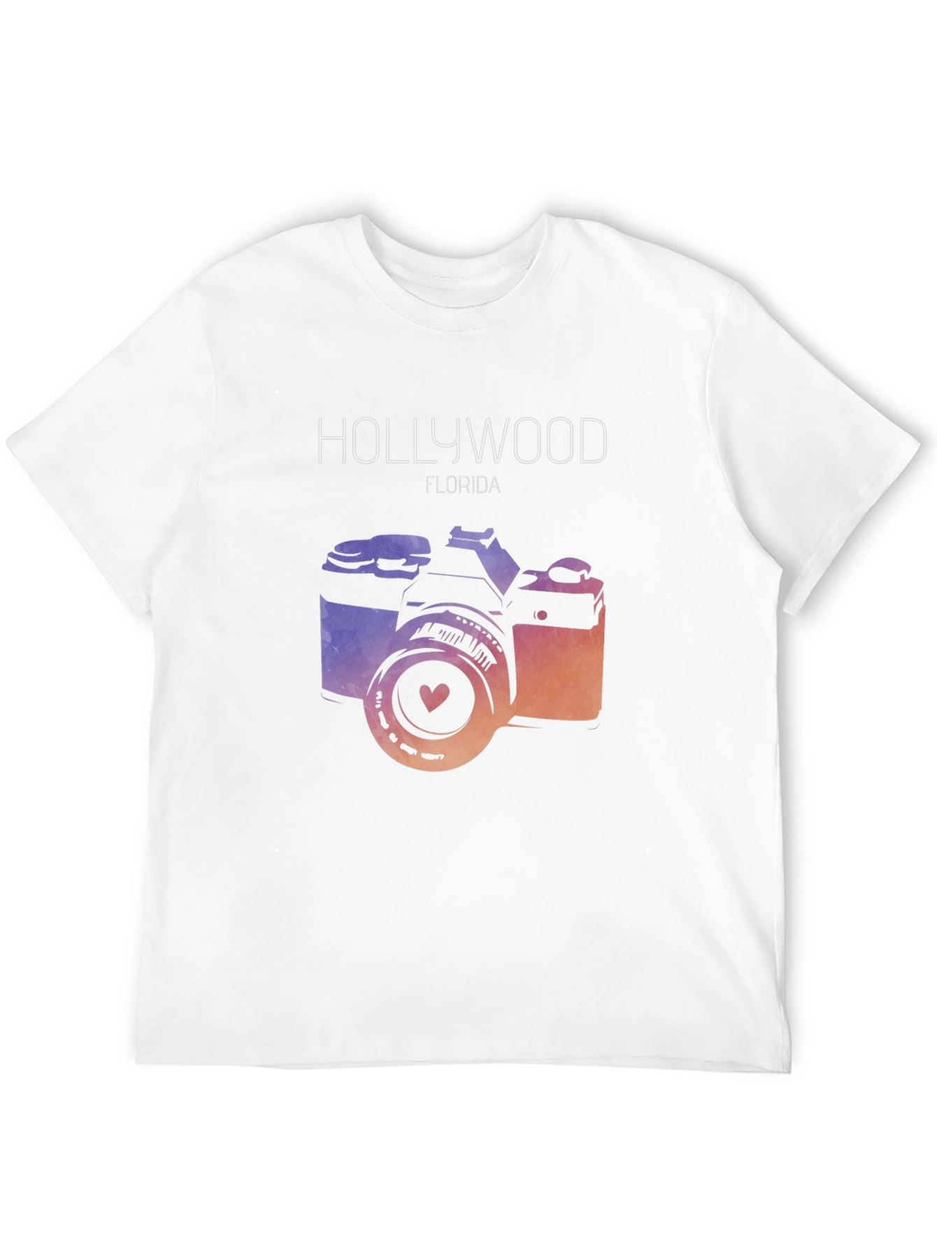 Hollywood Florida Camera Graphic T-Shirt