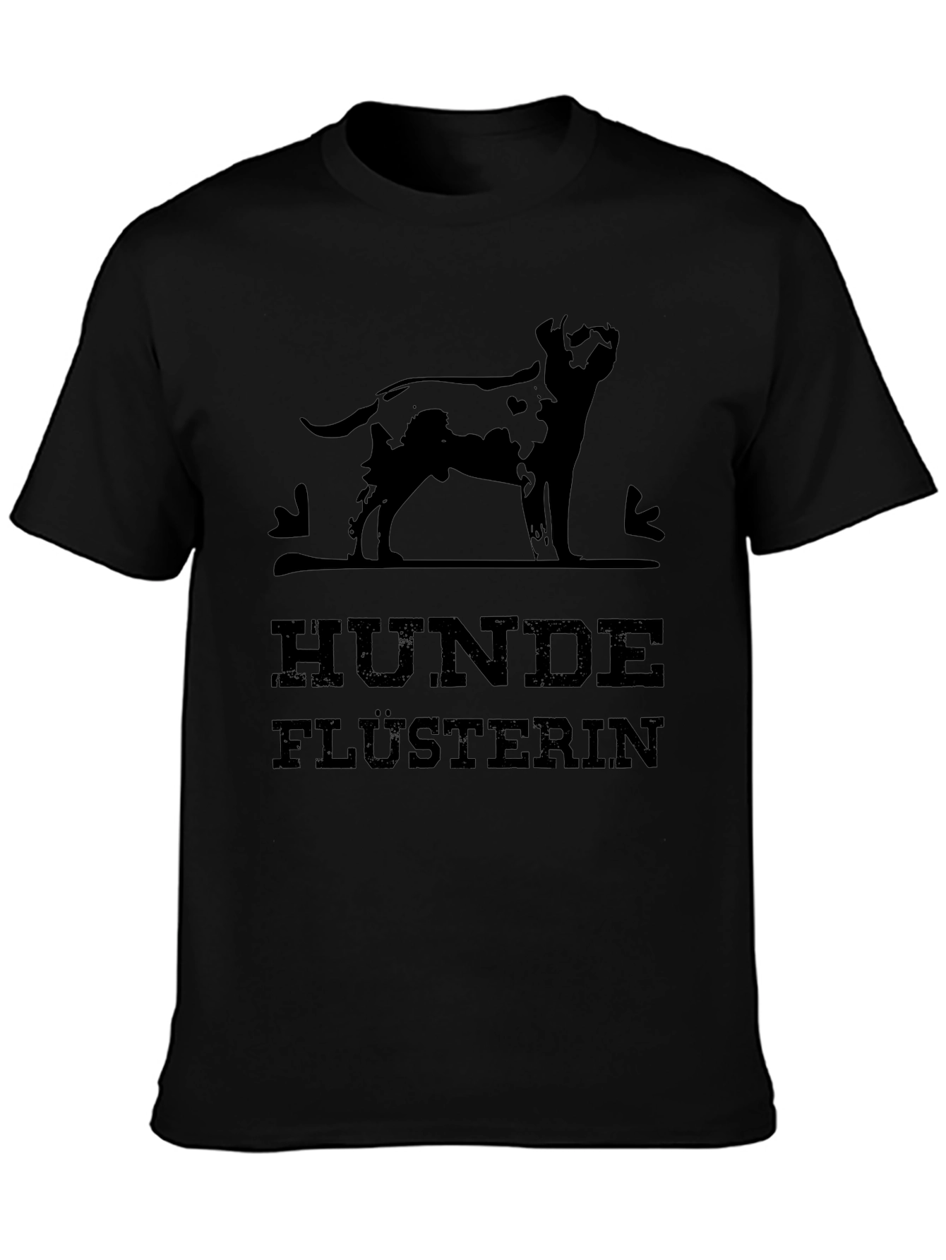 Hunde Flusterin Black Graphic T-Shirt - Dog Whisperer