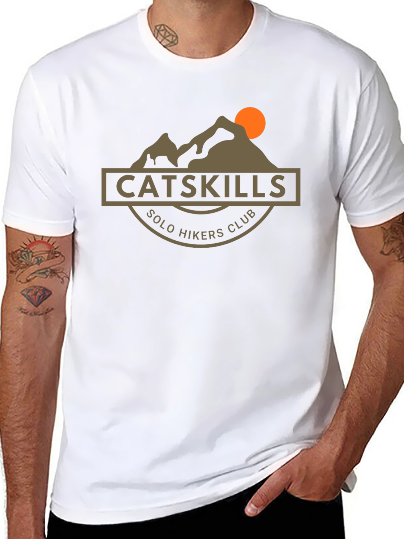 Catskills Solo Hikers Club T-Shirt - Mountain Graphic Tee