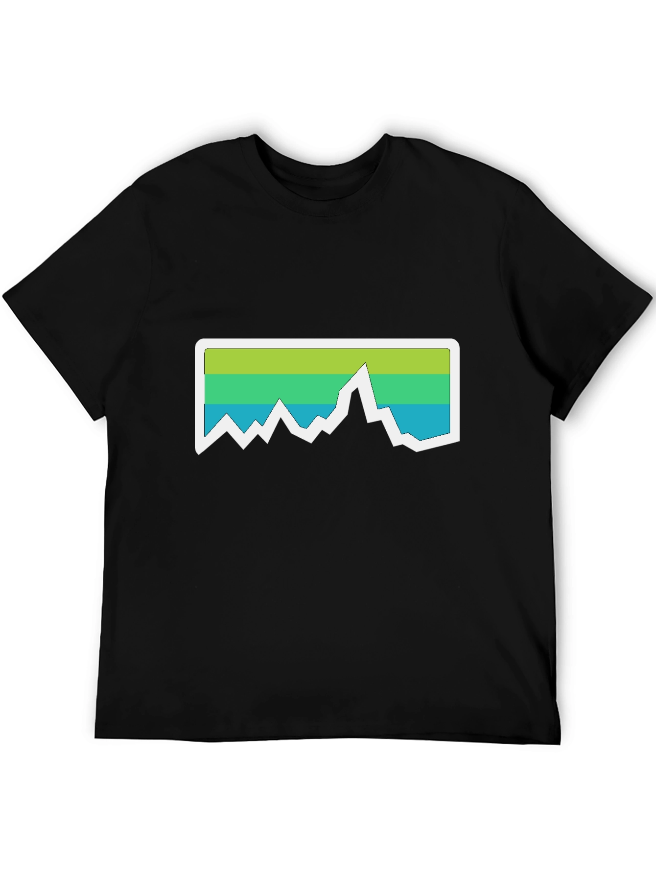 Mountain Graphic Tee - Black Casual T-Shirt