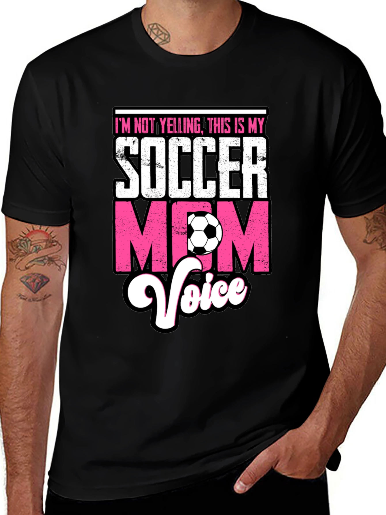 Soccer Mom Voice T-Shirt - Novelty Graphic Tee