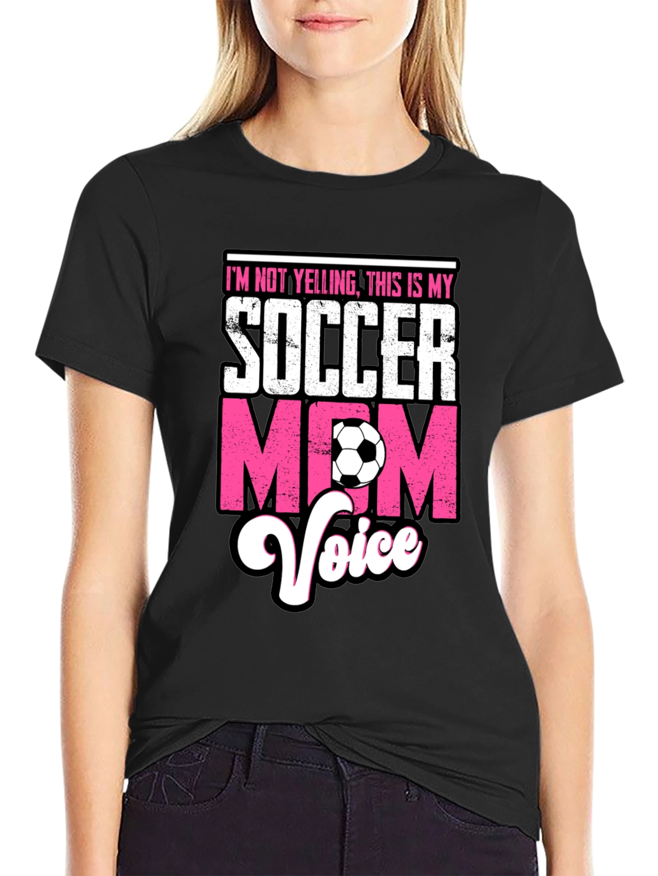 Soccer Mom Voice T-Shirt - Novelty Graphic Tee