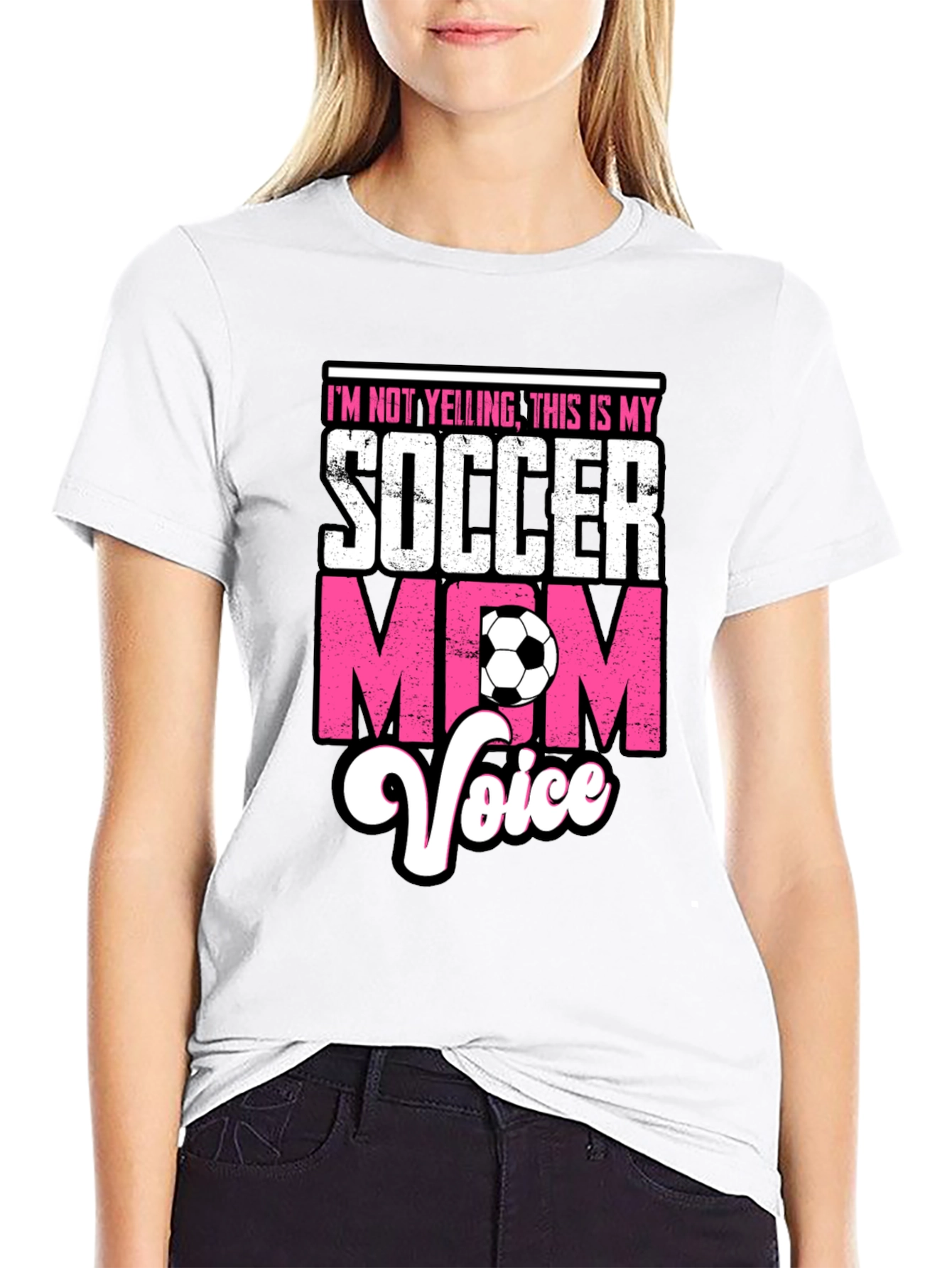 Soccer Mom Voice T-Shirt - Novelty Graphic Tee