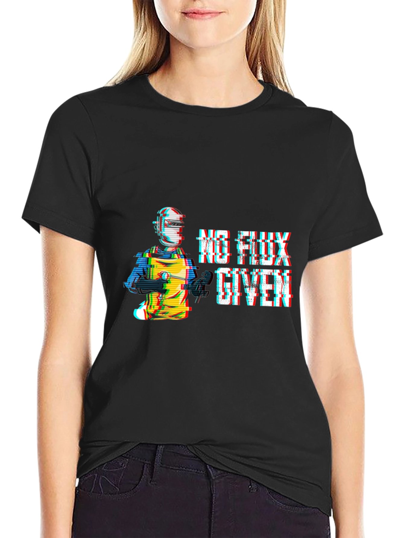 No Flux Given Black T-Shirt