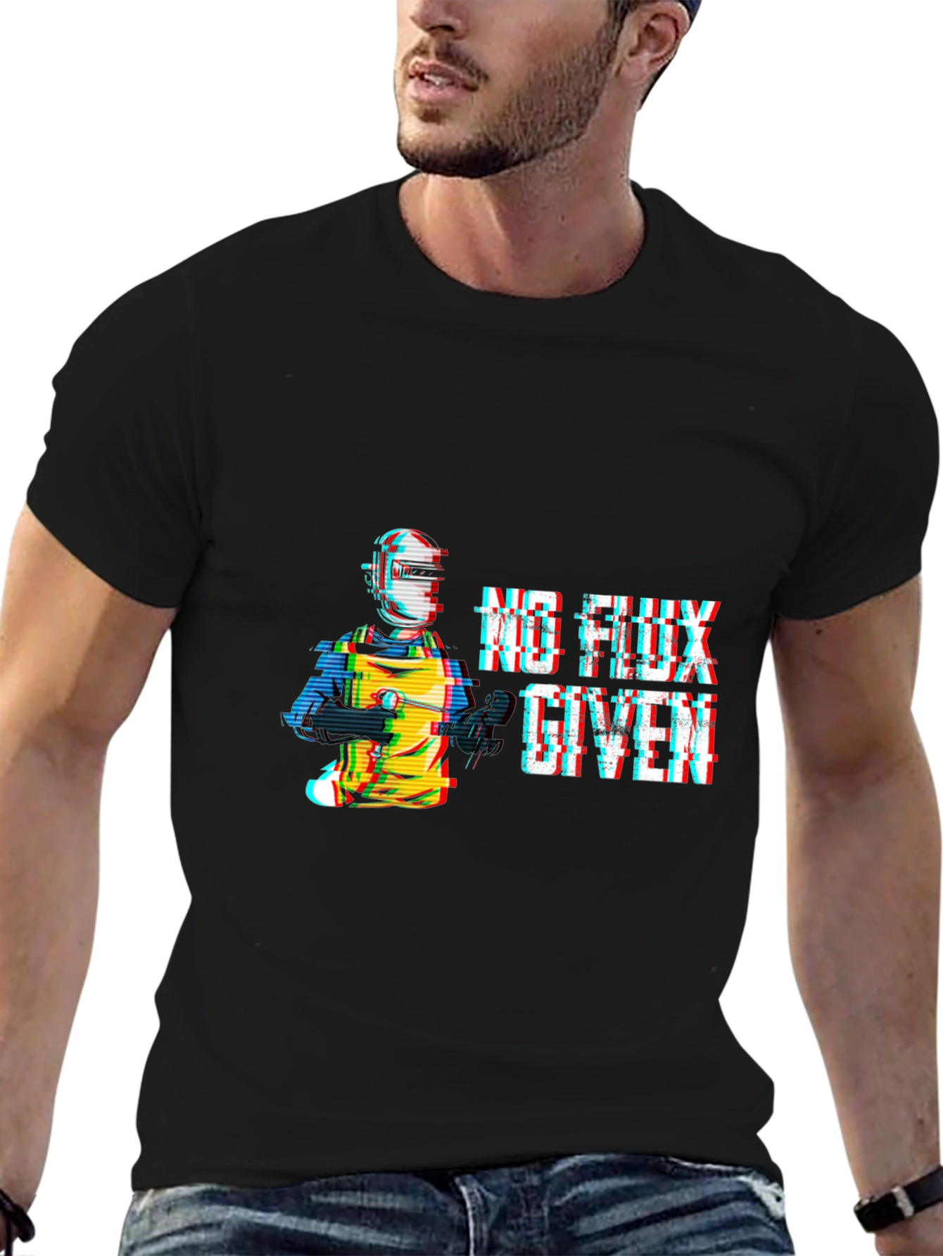 No Flux Given Black T-Shirt