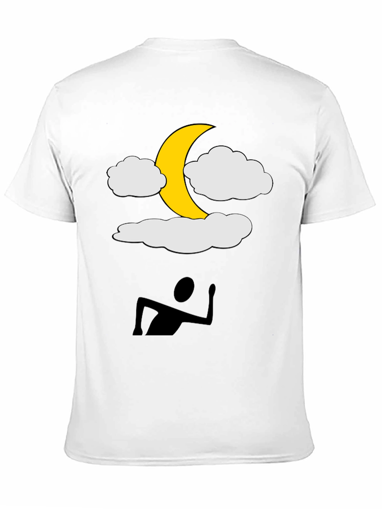 Moonlit Dreams Tee - Fun Graphic Black T-Shirt