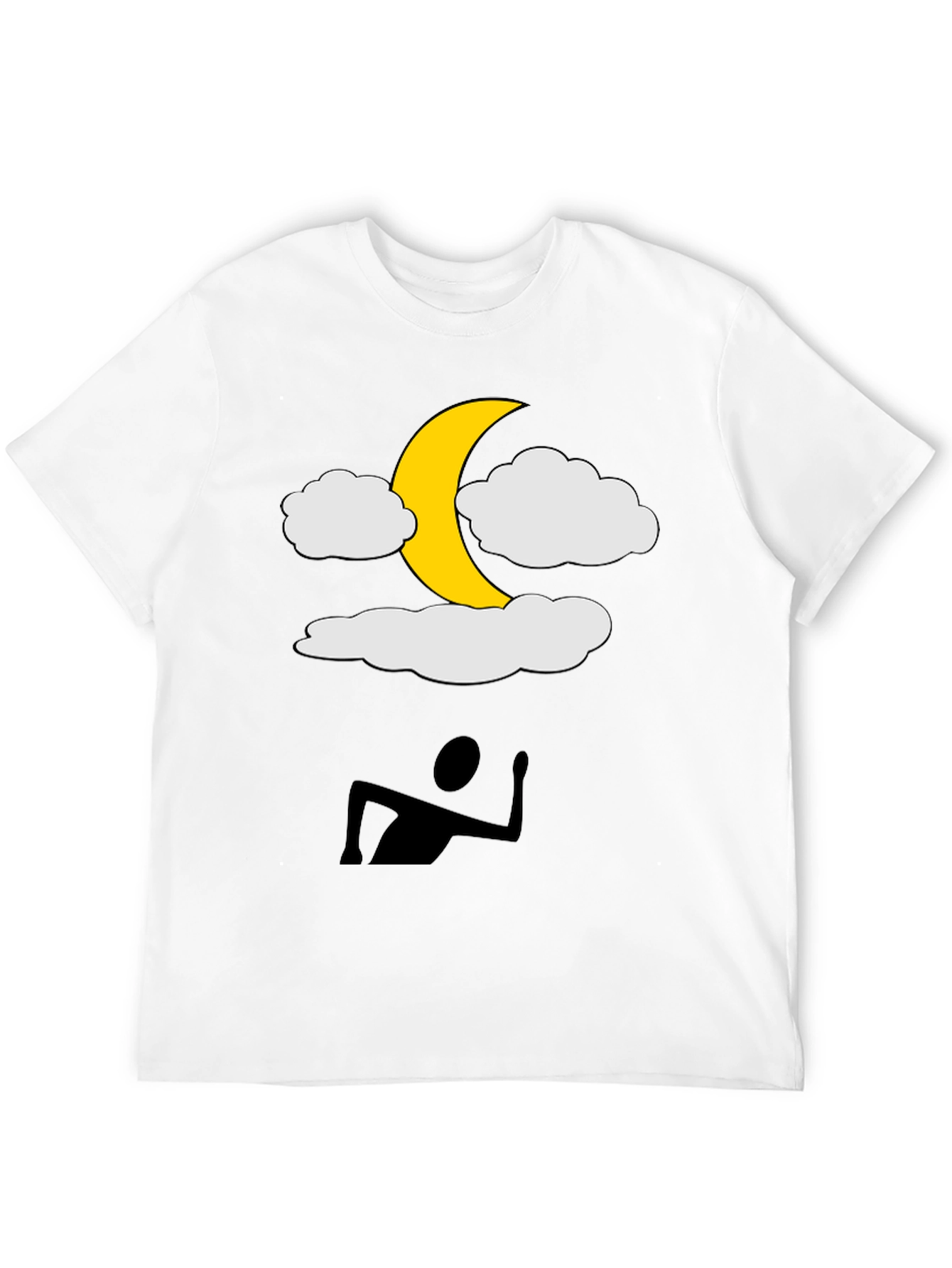 Moonlit Dreams Tee - Fun Graphic Black T-Shirt