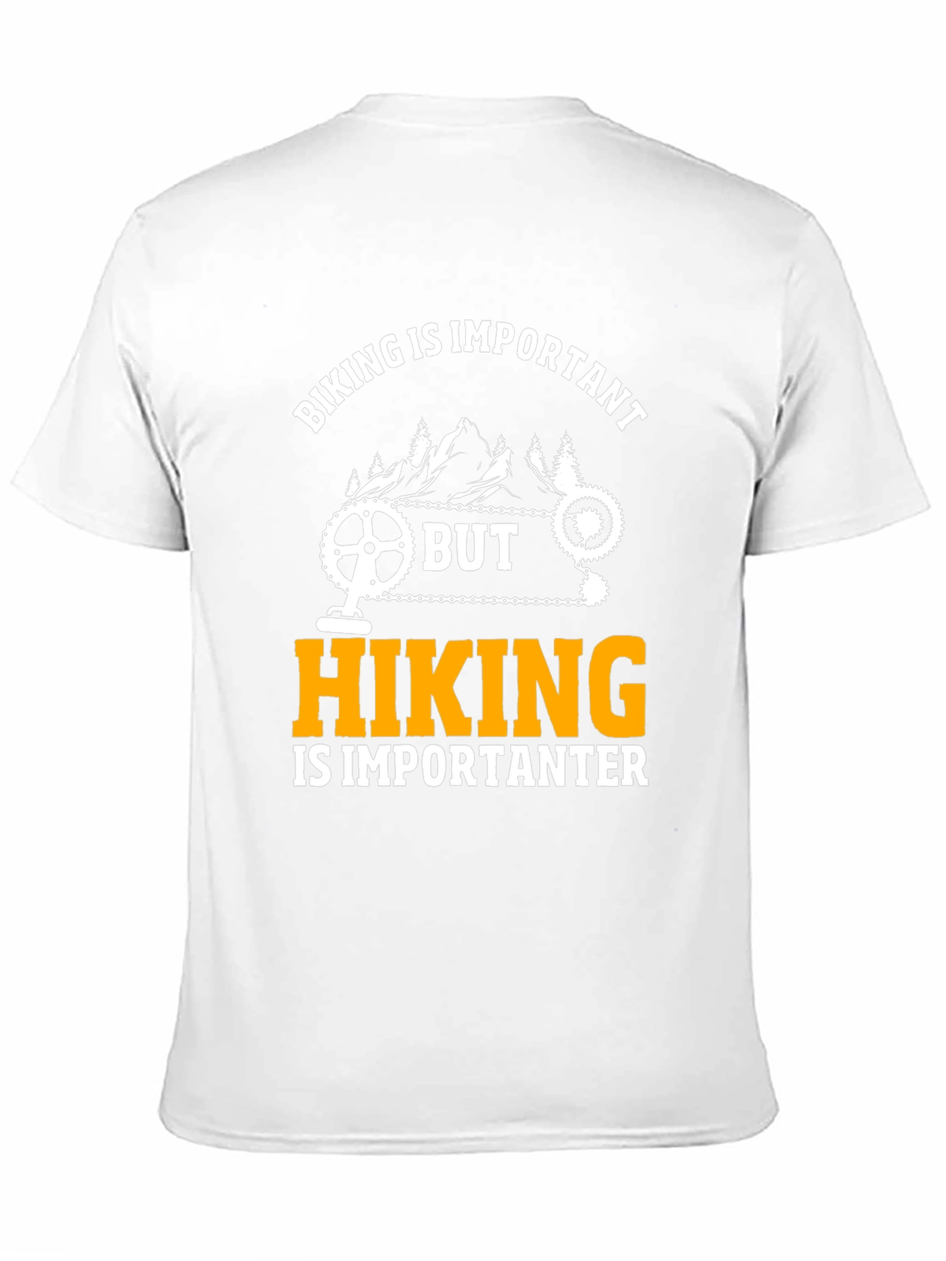 Funny Biking and Hiking Graphic T-Shirt
