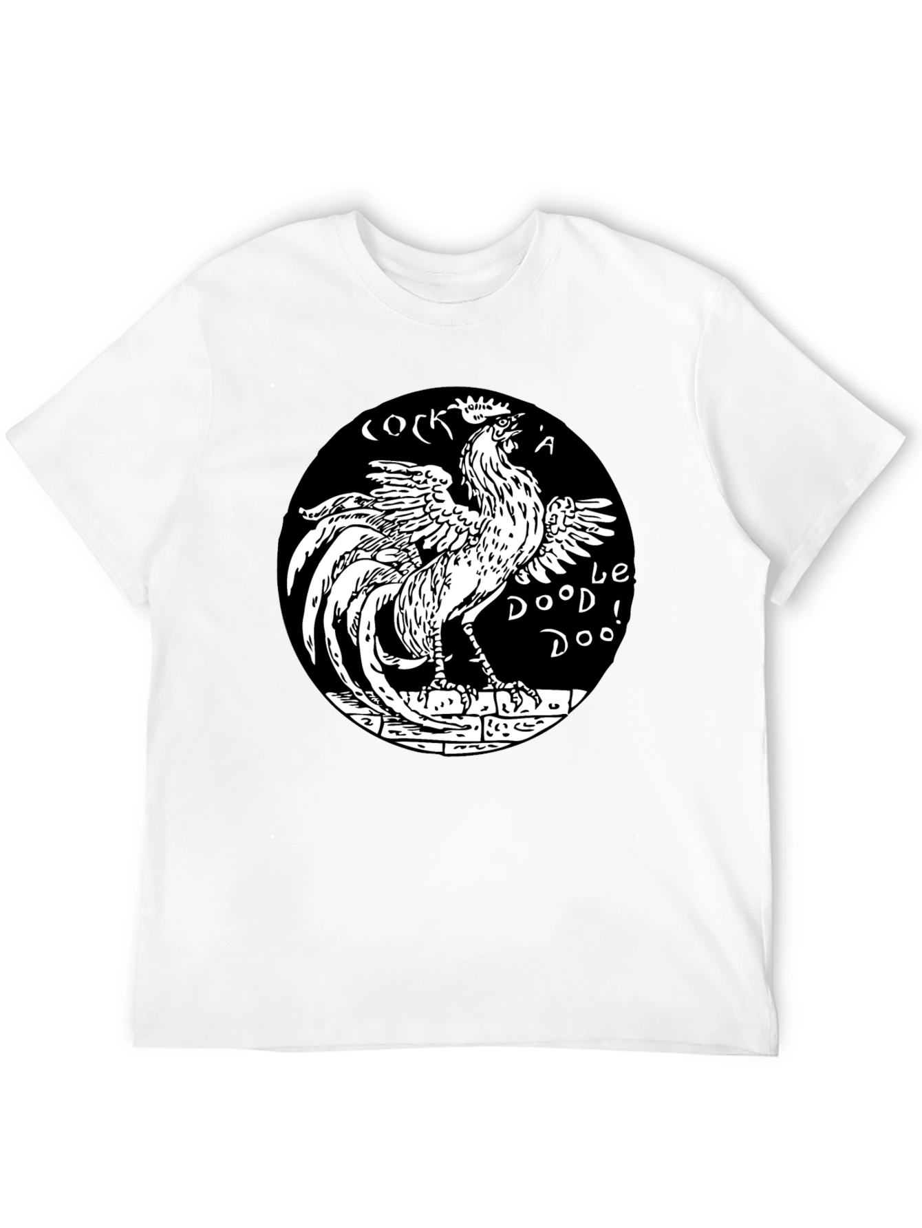 Cock-a-doodle-doo Black Graphic Tee
