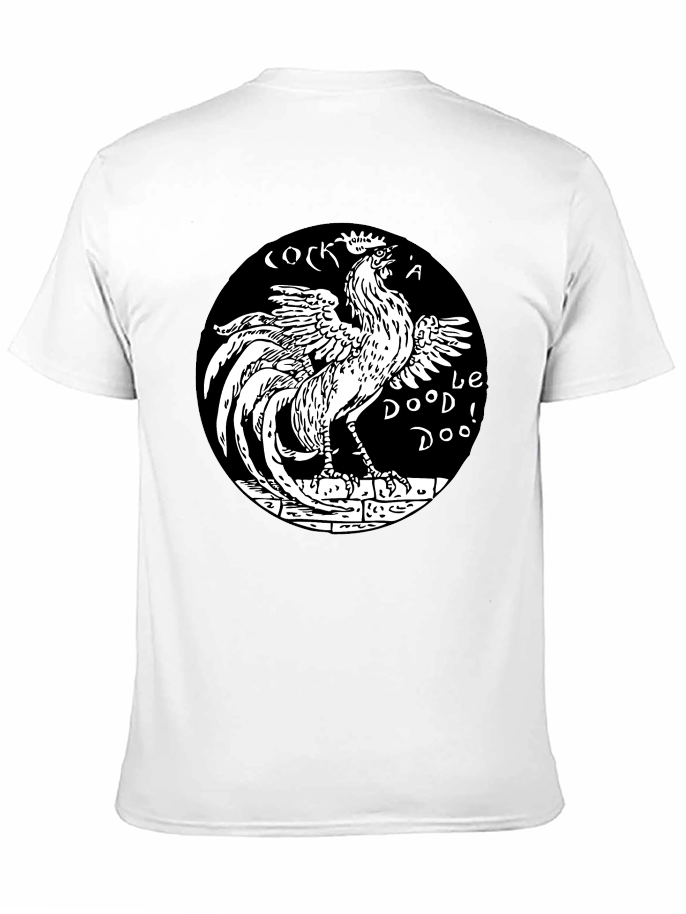 Cock-a-doodle-doo Black Graphic Tee
