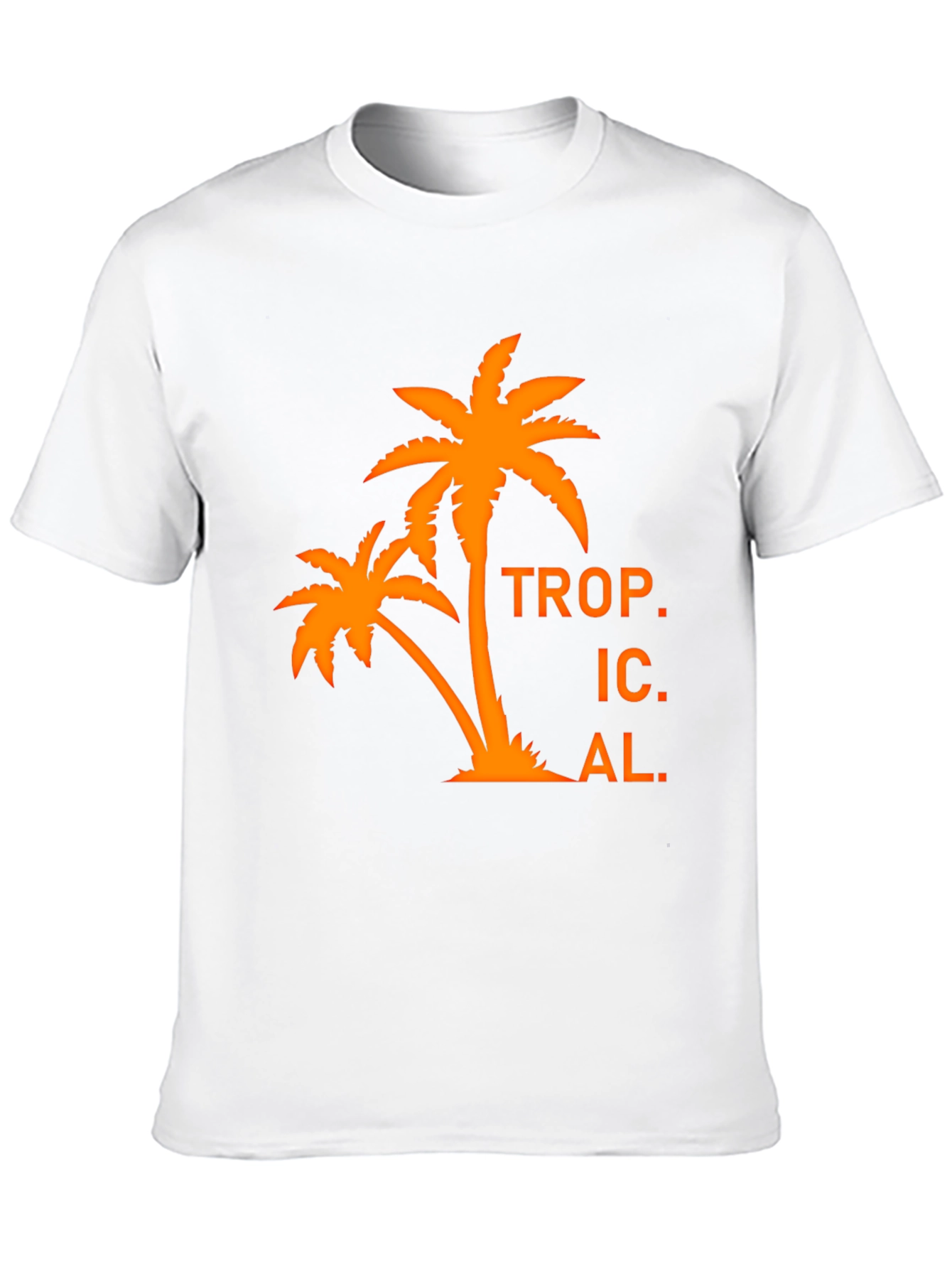 Tropical Palm Tree Graphic T-Shirt - Black