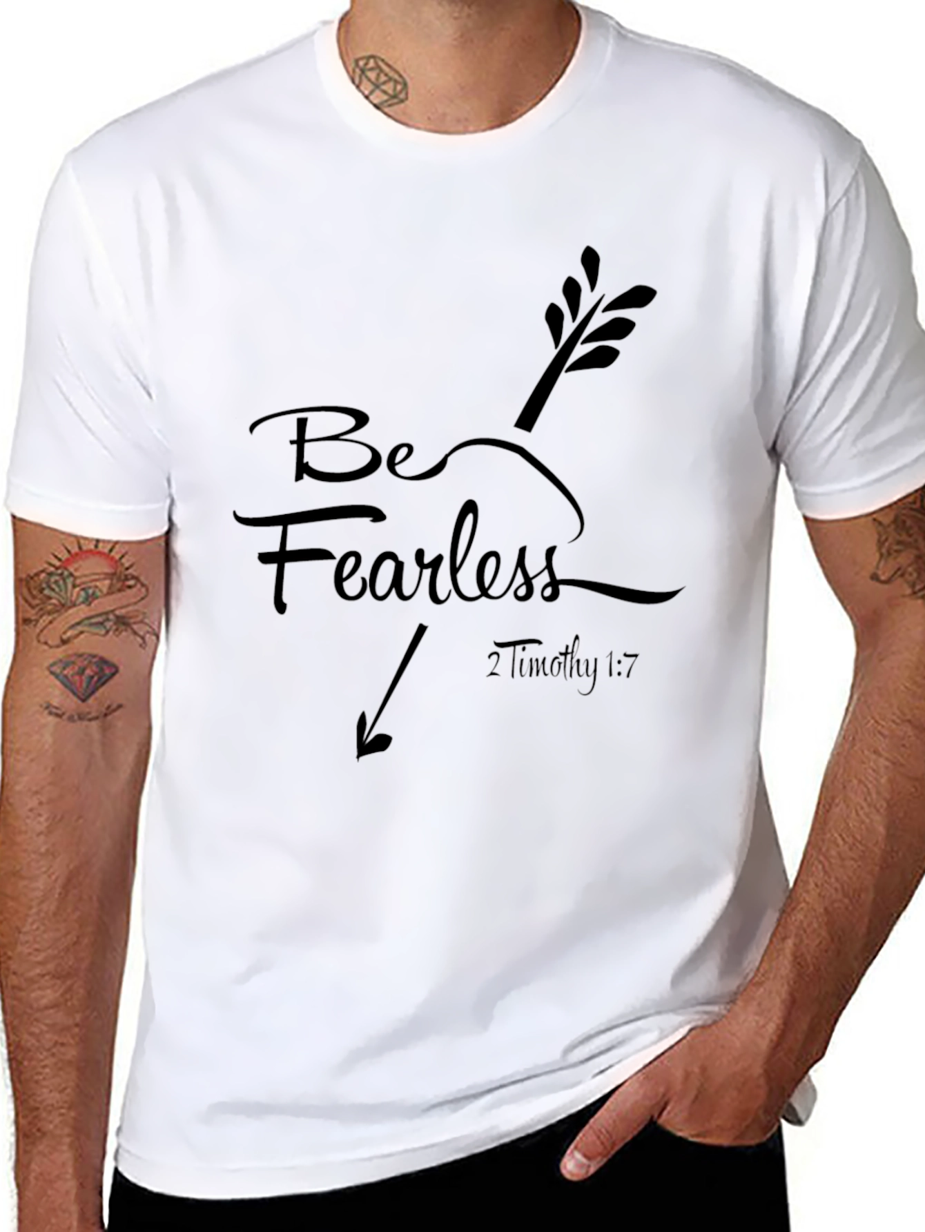 Be Fearless Graphic Tee - Christian Apparel