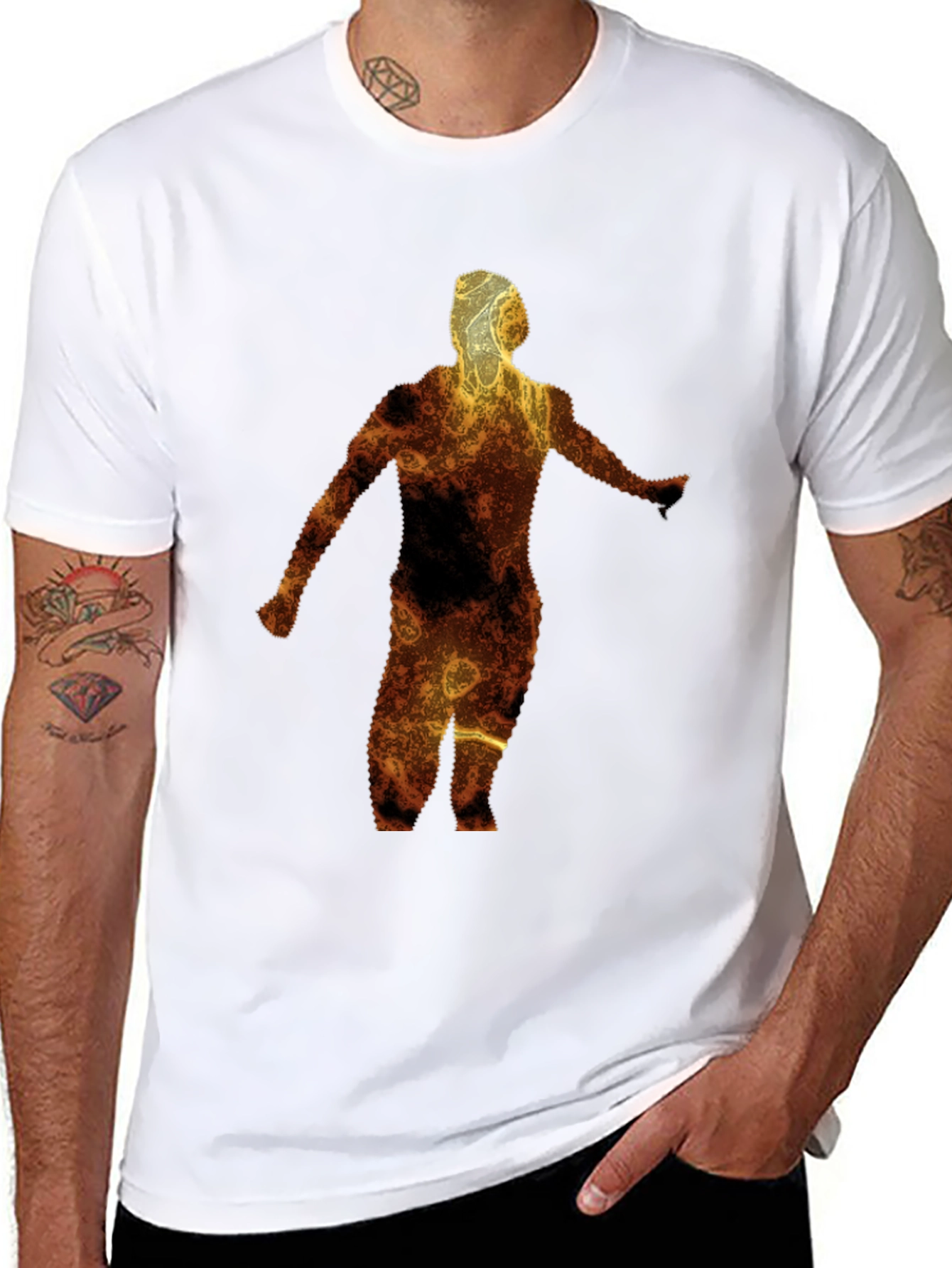 Abstract Silhouette Graphic Tee