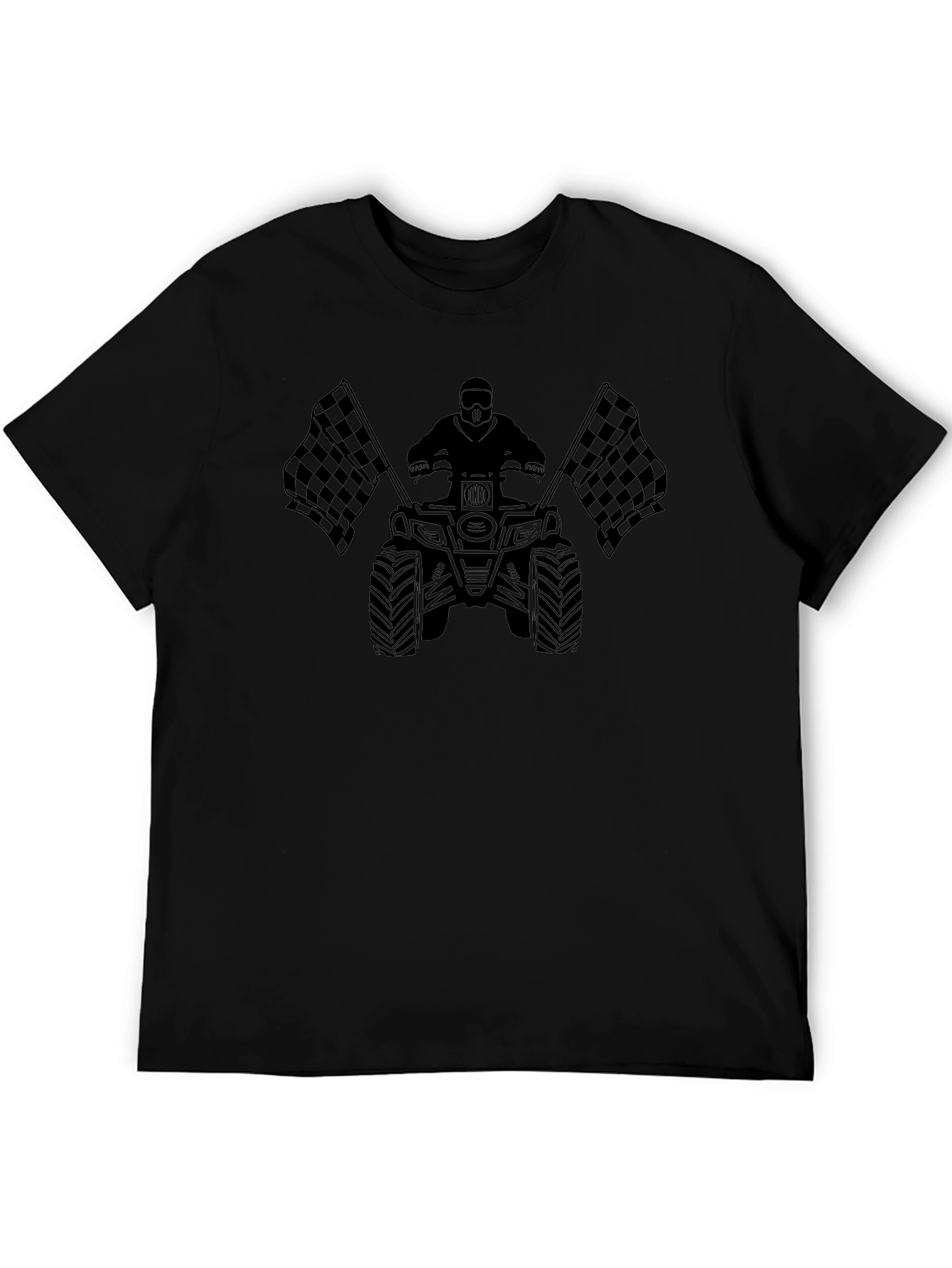 ATV Rider T-Shirt Black Graphic Tee