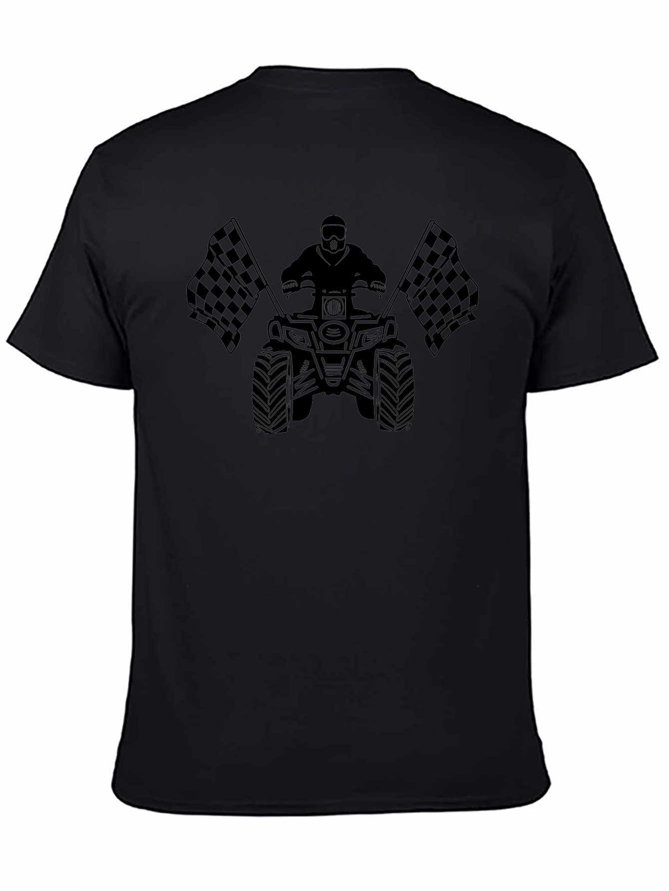 ATV Rider T-Shirt Black Graphic Tee