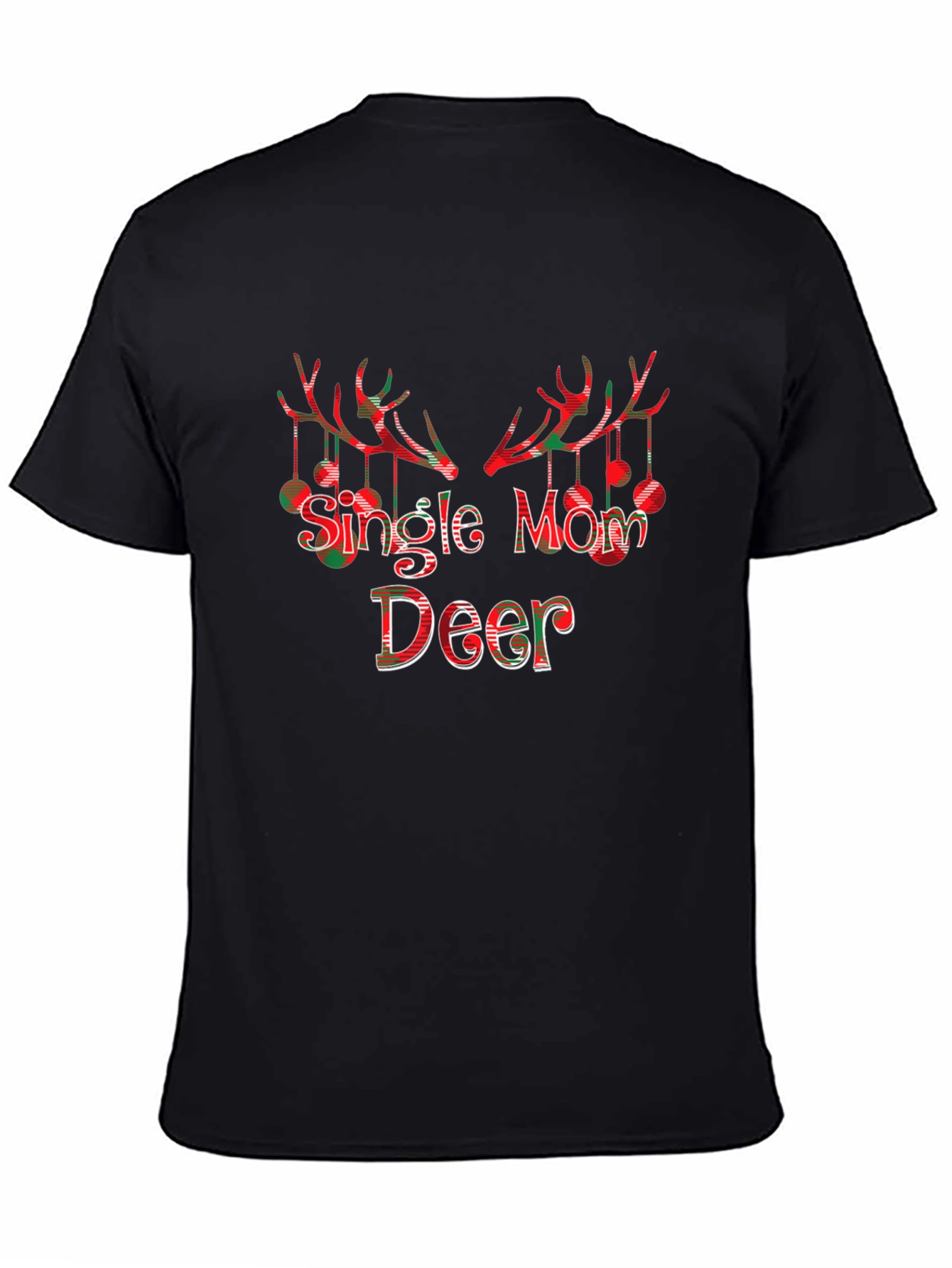 Single Mom Deer Christmas T-Shirt