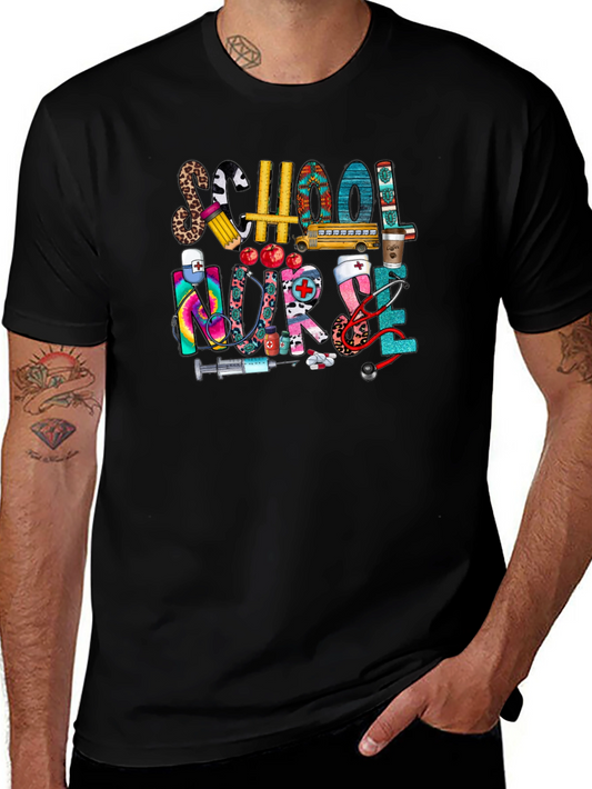School Nurse Graphic T-Shirt