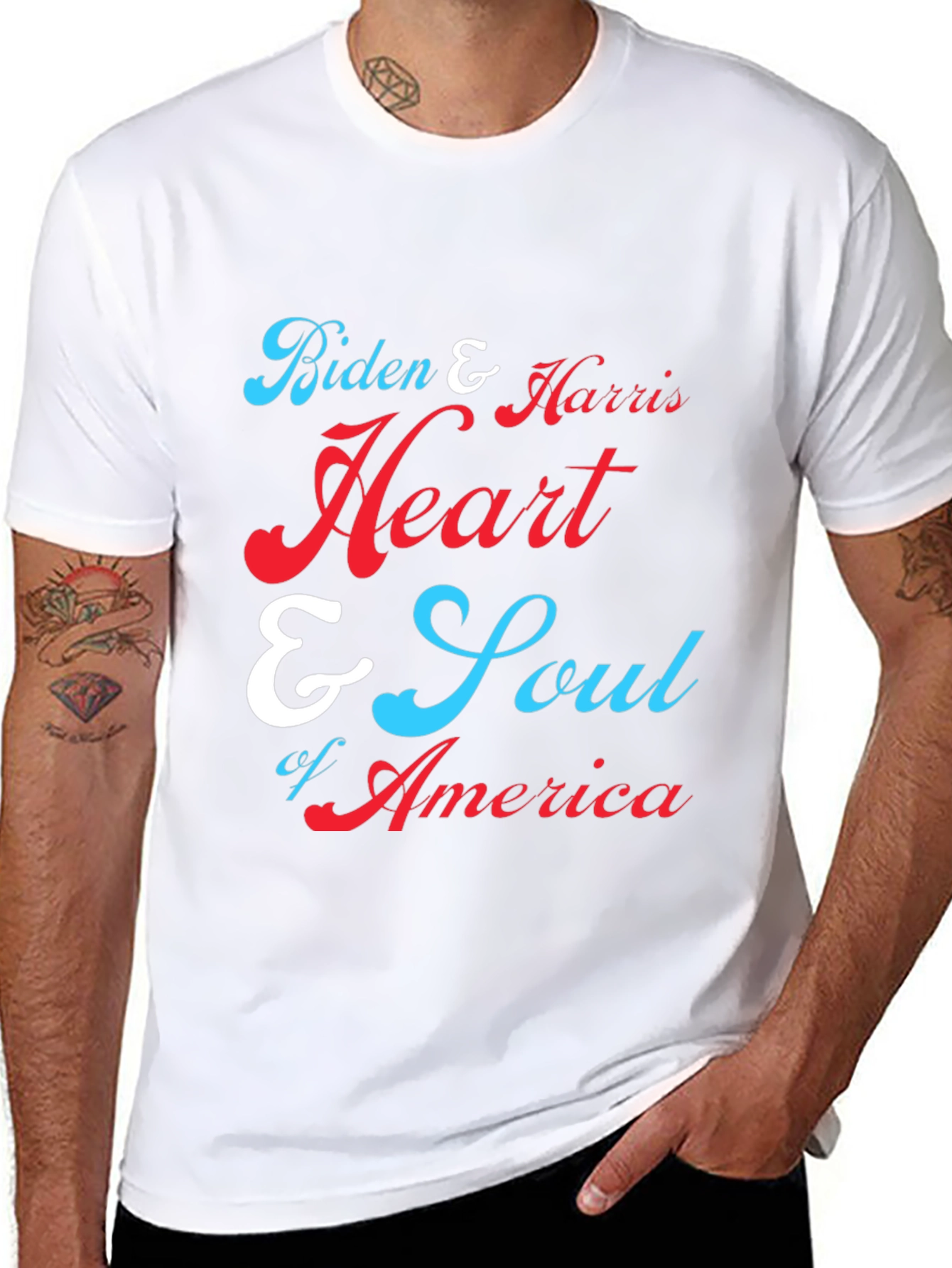 Biden & Harris Heart & Soul of America T-Shirt
