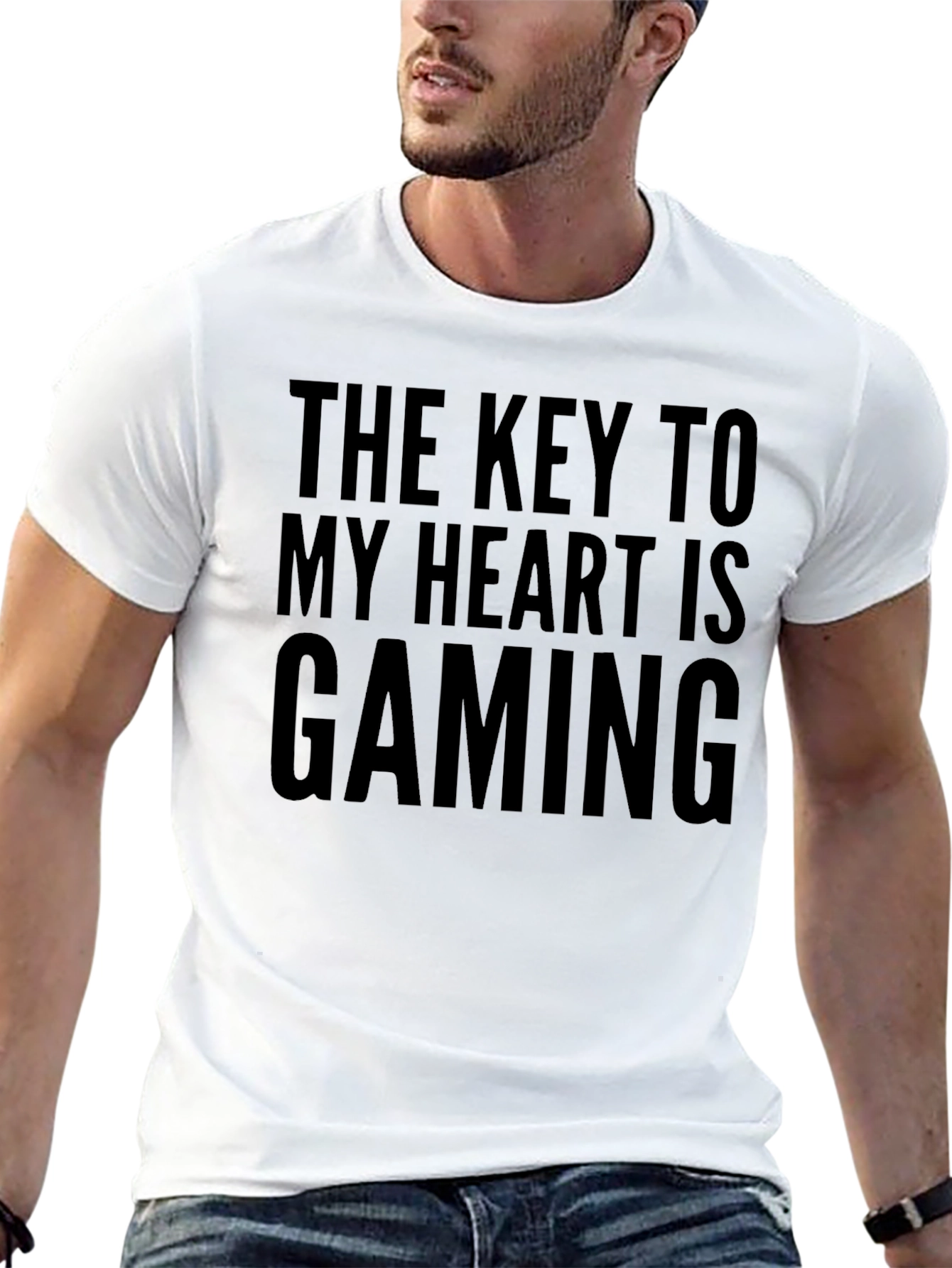 Gamer T-Shirt: The Key to My Heart is Gaming
