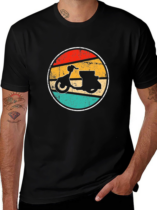 Retro Scooter T-Shirt - Vintage Style Graphic Tee
