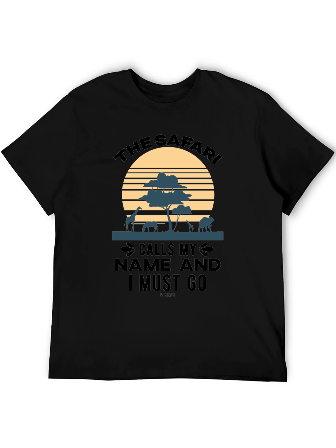 Safari Animal Sunset T-Shirt - Adventure Awaits