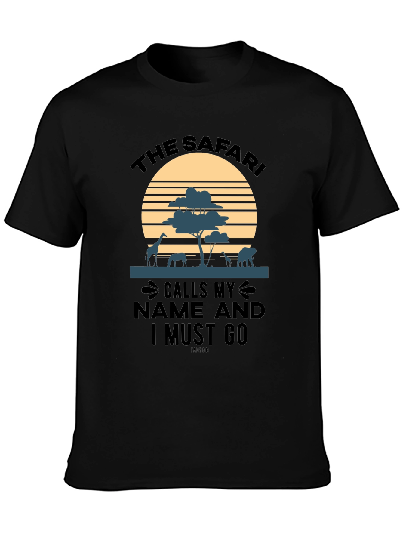 Safari Animal Sunset T-Shirt - Adventure Awaits