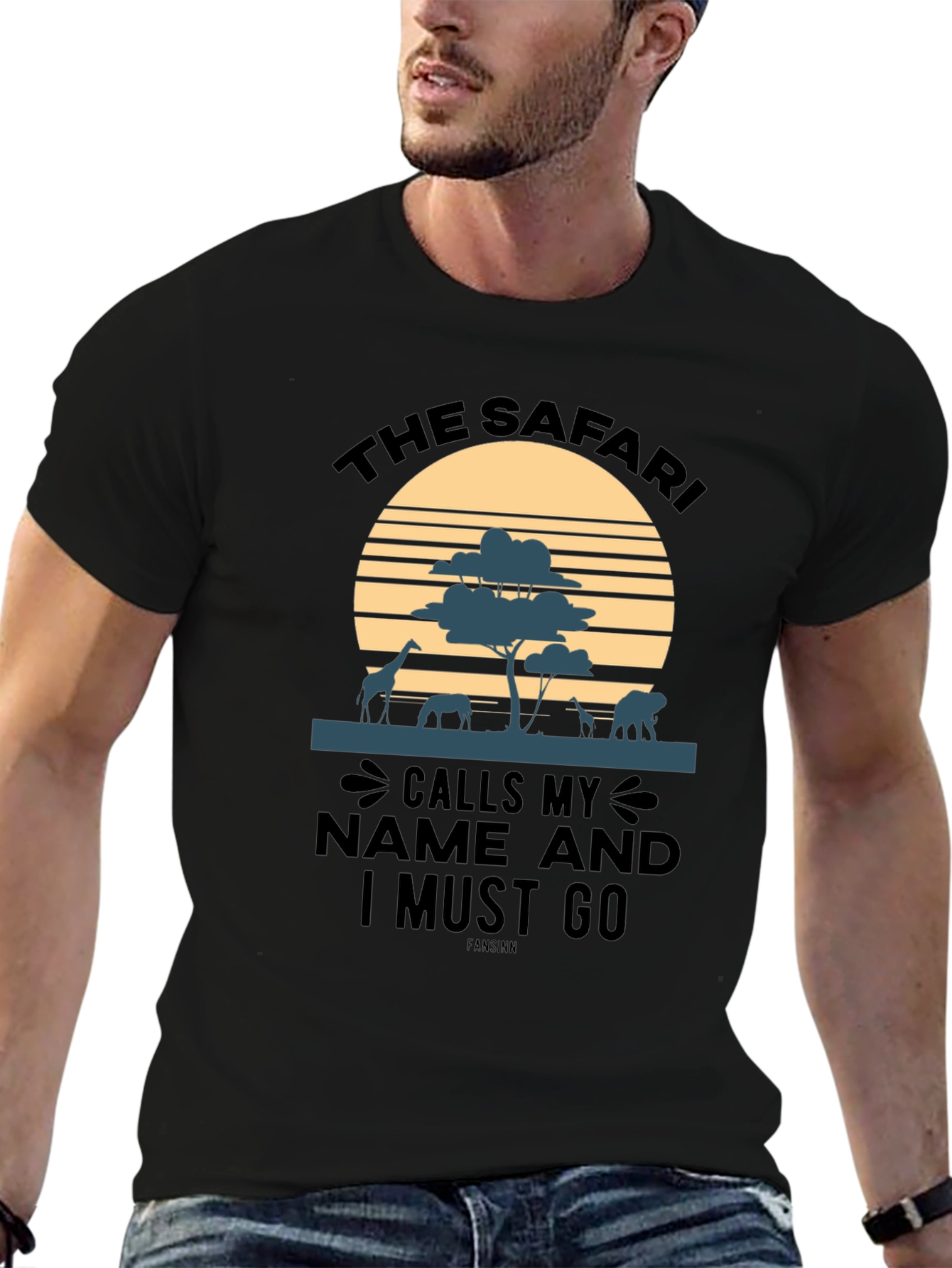 Safari Animal Sunset T-Shirt - Adventure Awaits