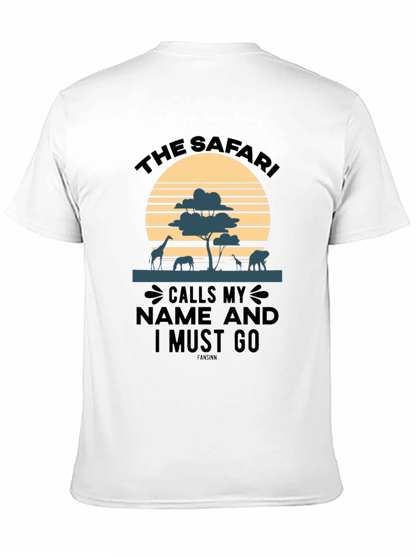 Safari Animal Sunset T-Shirt - Adventure Awaits