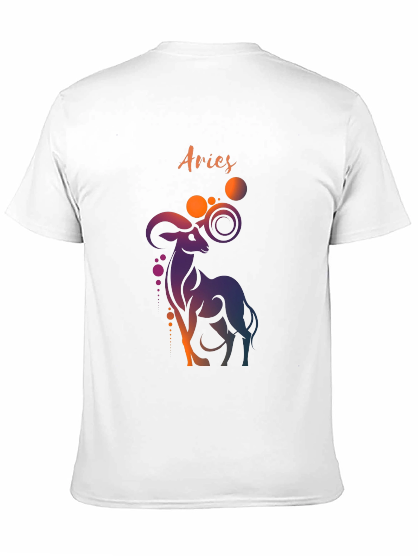 Aries Zodiac Graphic Tee - Black Cotton T-Shirt