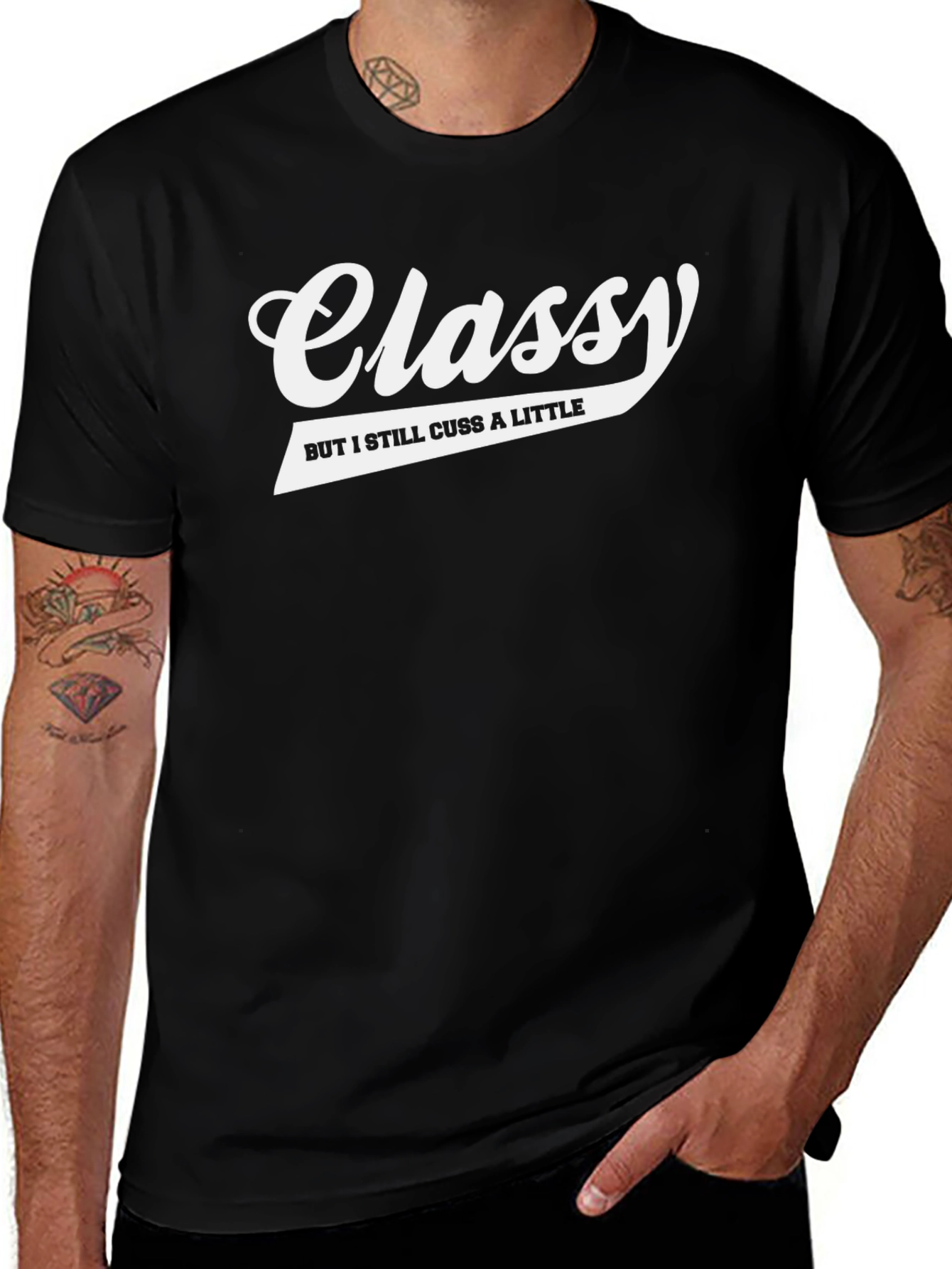 Classy But I Still Cuss T-Shirt - Black