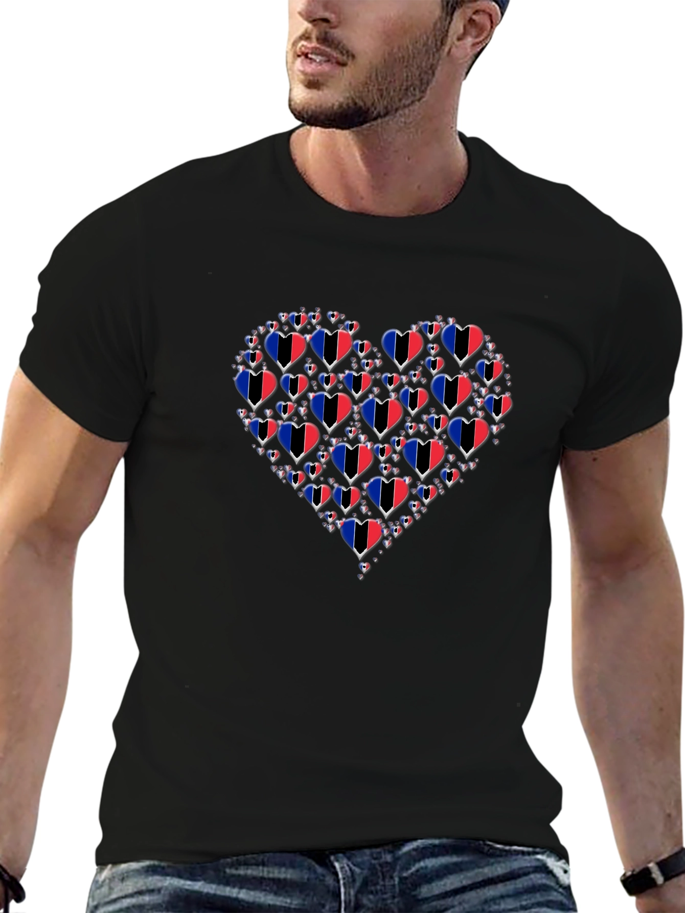 Heart Trinidad & Tobago Flag T-Shirt