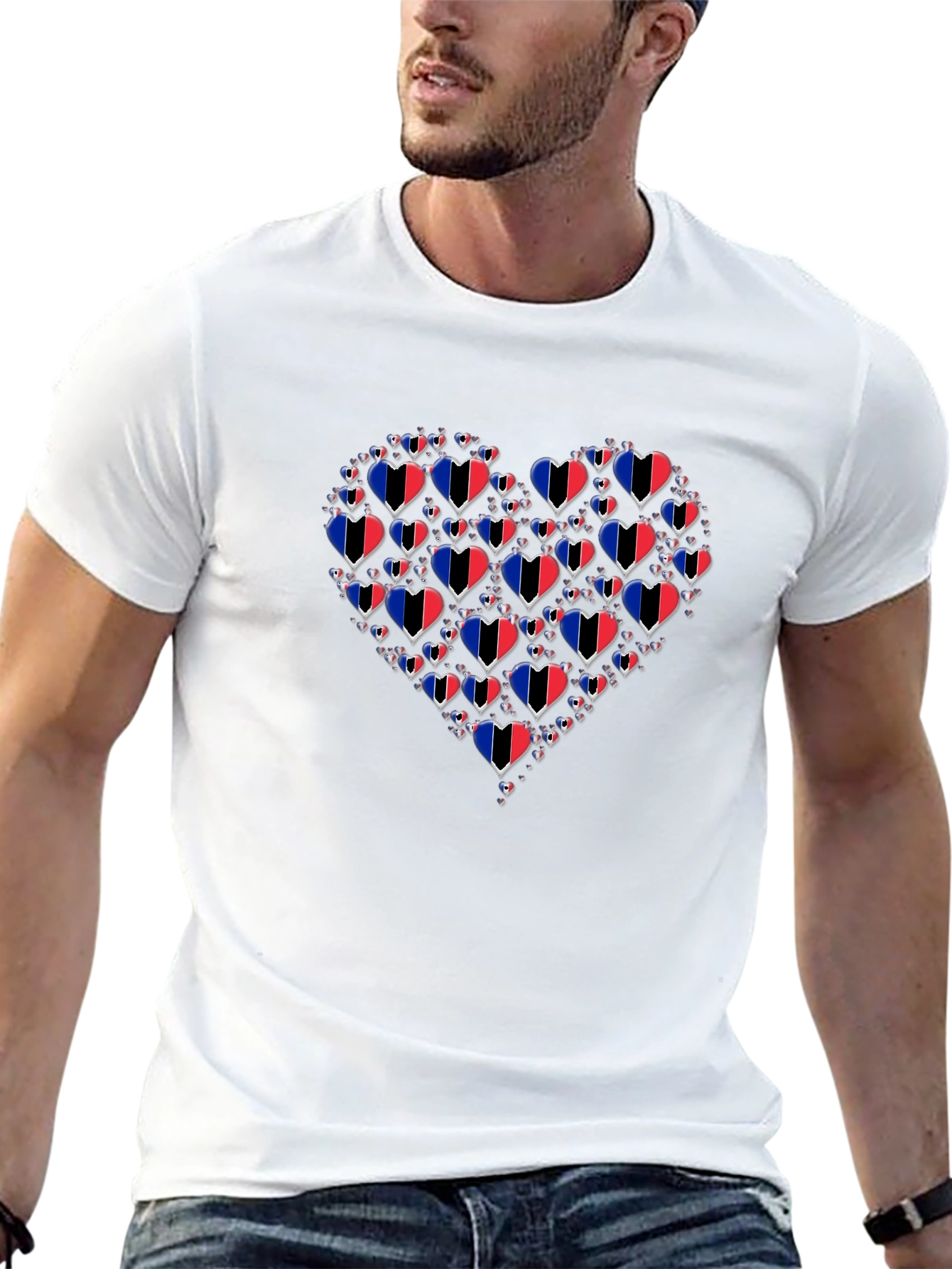 Heart Trinidad & Tobago Flag T-Shirt