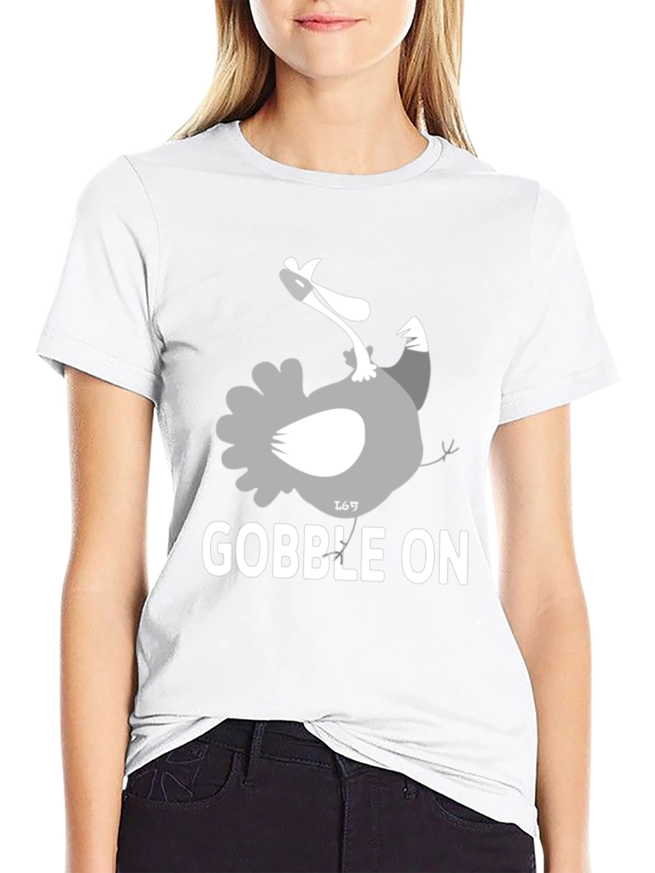 Gobble On Turkey Graphic Tee