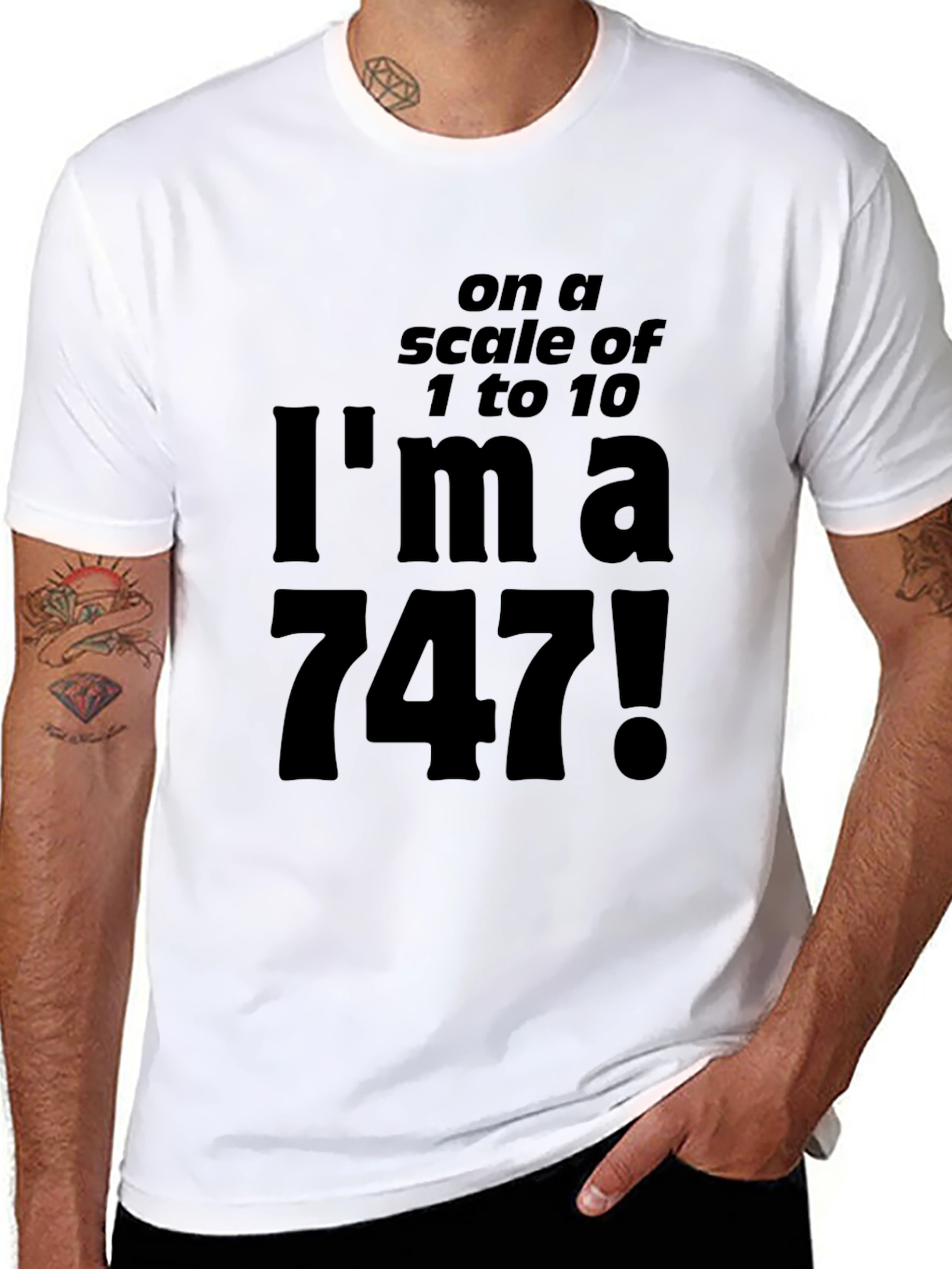 Humorous Im a 747! Graphic T-Shirt