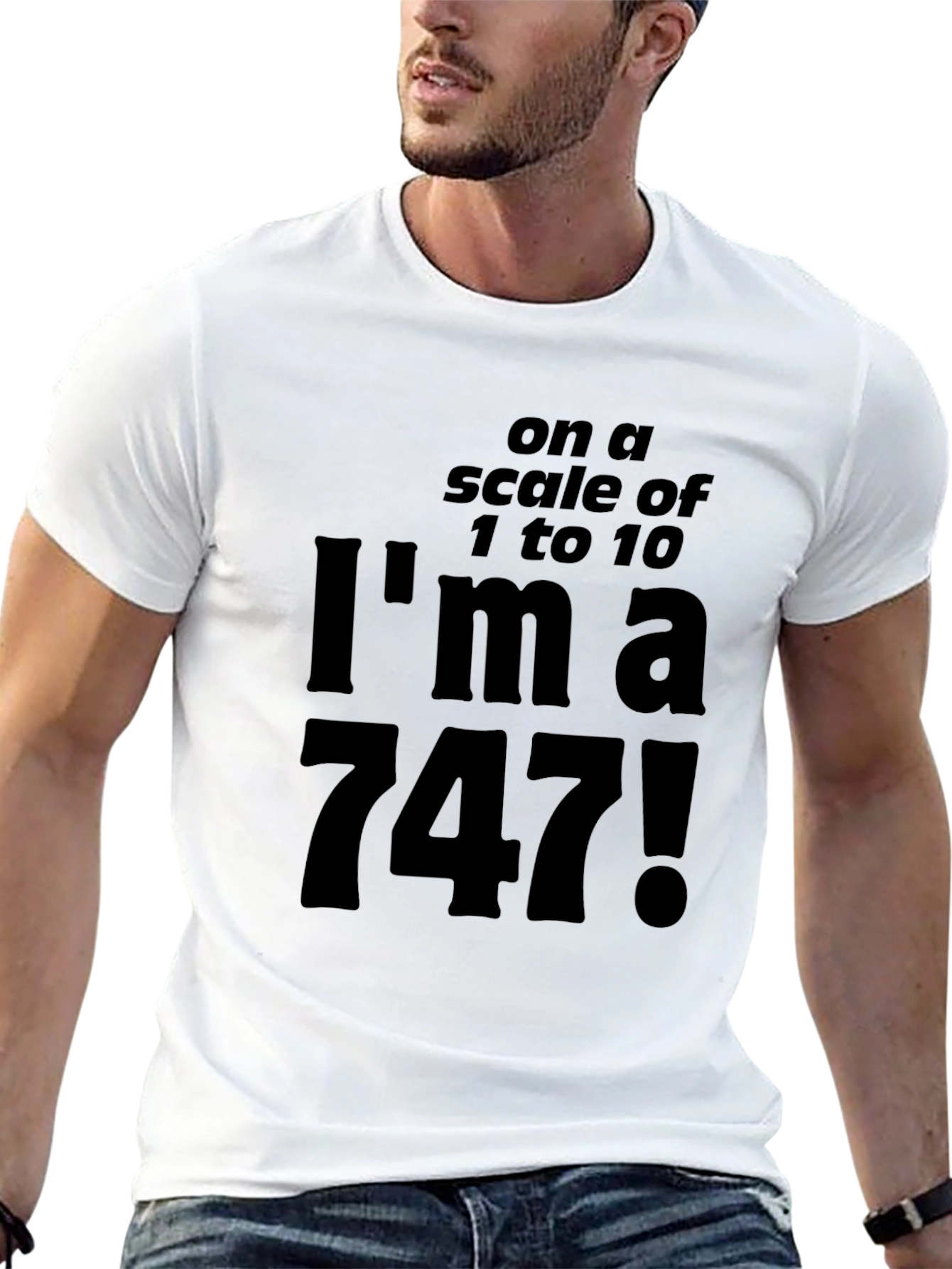 Humorous Im a 747! Graphic T-Shirt