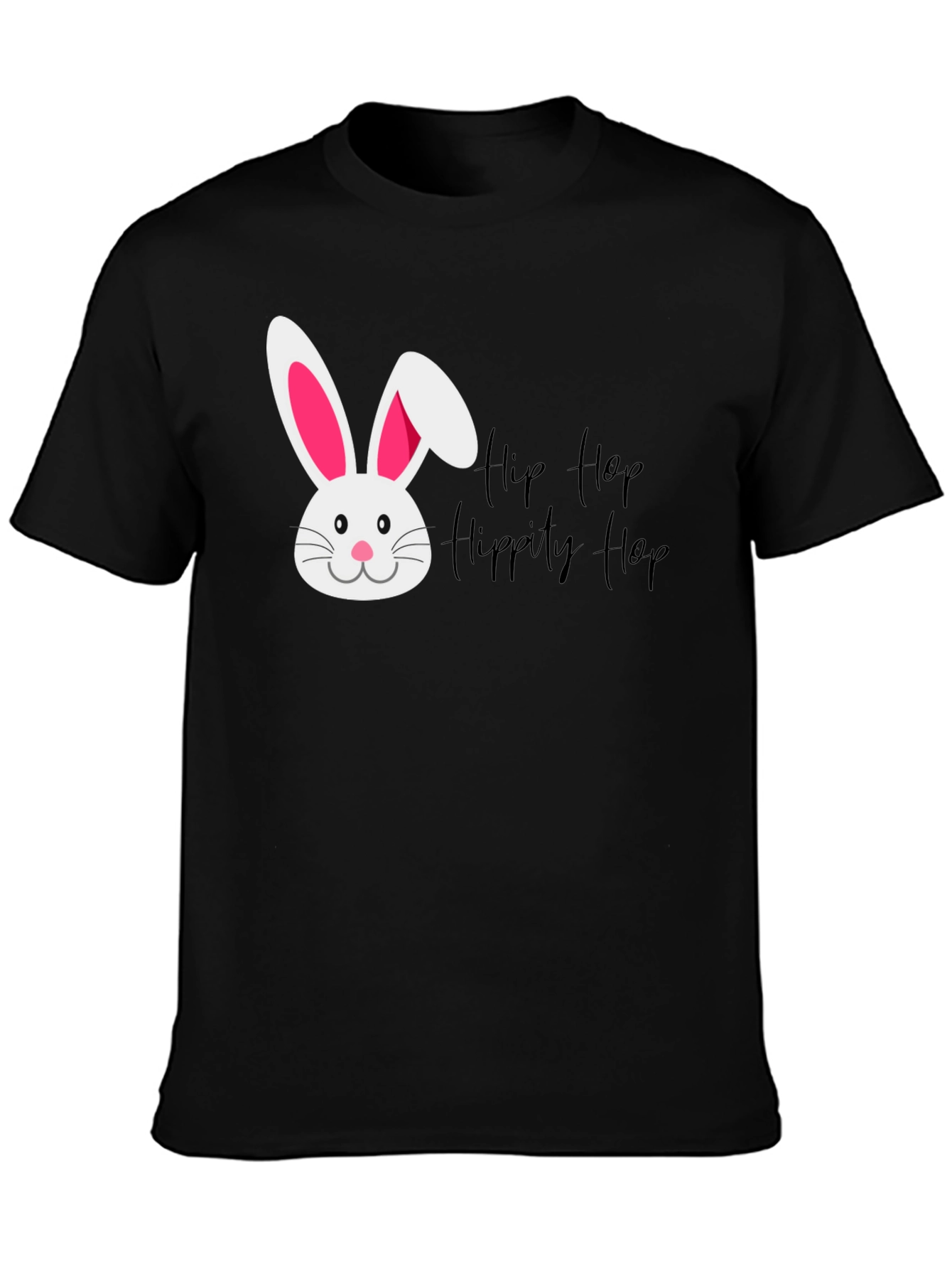 Hip Hop Easter Bunny Black T-Shirt