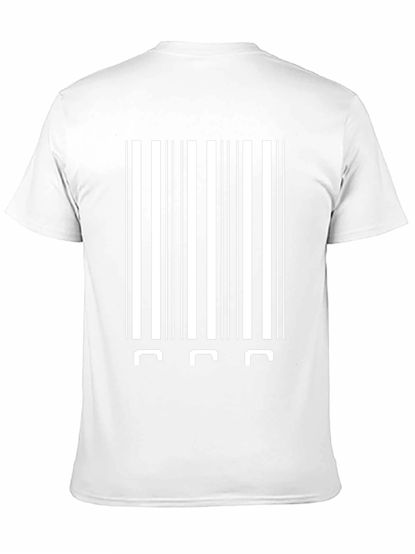 Barcode Novelty Graphic Tee - Black Cotton Blend