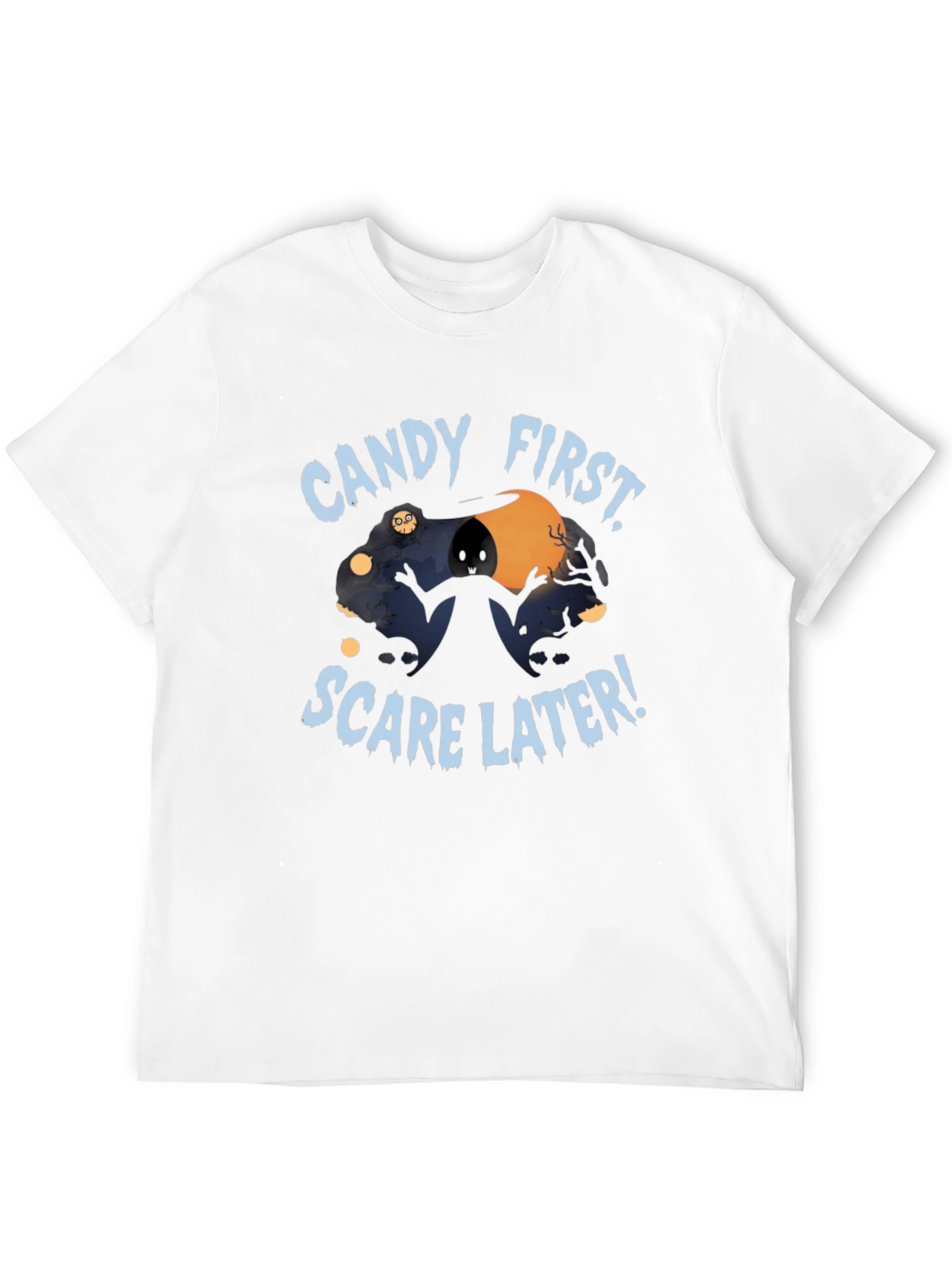 Candy First Scare Later Halloween T-Shirt